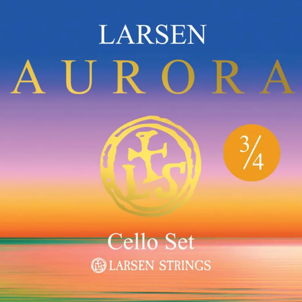 LARSEN STRINGS Zestaw strun wiolonczelowych Aurora 3/4 Medium