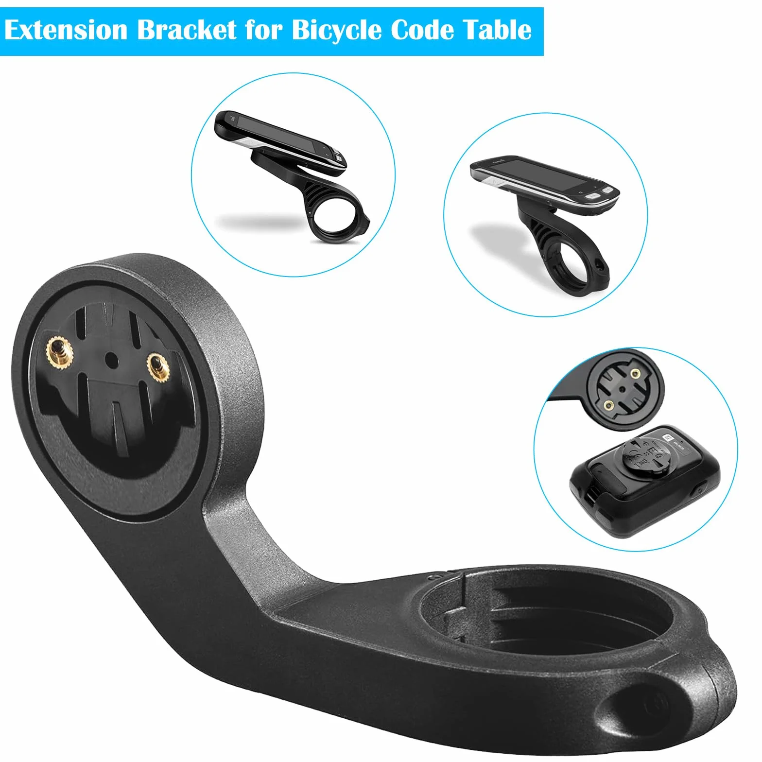 APOMOONS Uchwyt rowerowy do Garmin Edge 530 540 520 510 500 200 130 20 25 800 810 820 830 810 1000 1040 1030 Plus 910XT Bryton Wahoo, uchwyt rowerowy do Garmin Edge Explore 2
