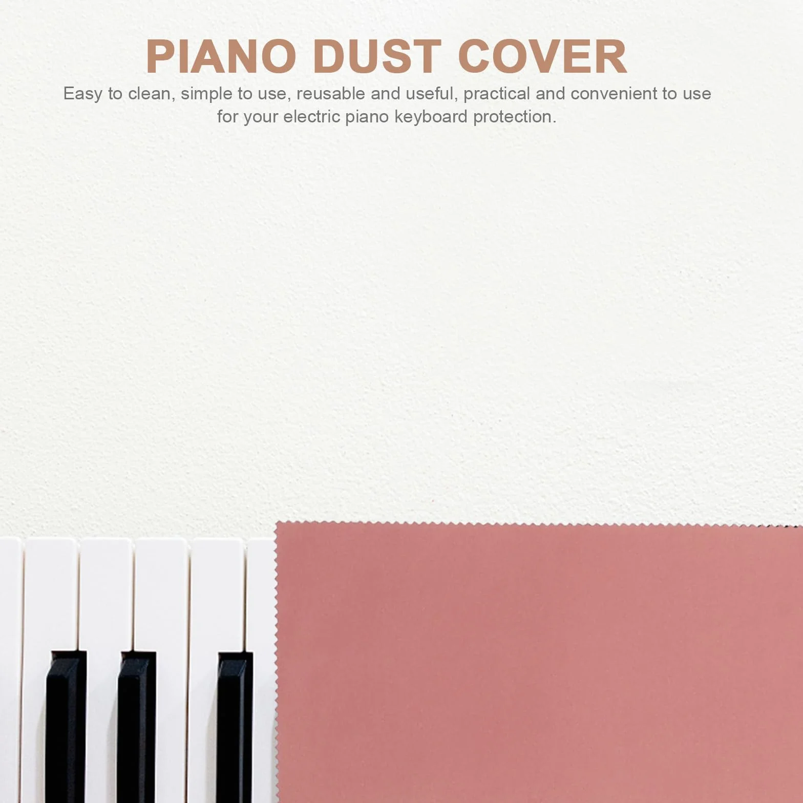 BESTonZON Ochrona przed kurzem fortepianu E Piano ochrona klawiatury, osłona klawiatury, osłona klawiatury do pianina elektrycznego, klawiatura, pianina, osłona klawiatury