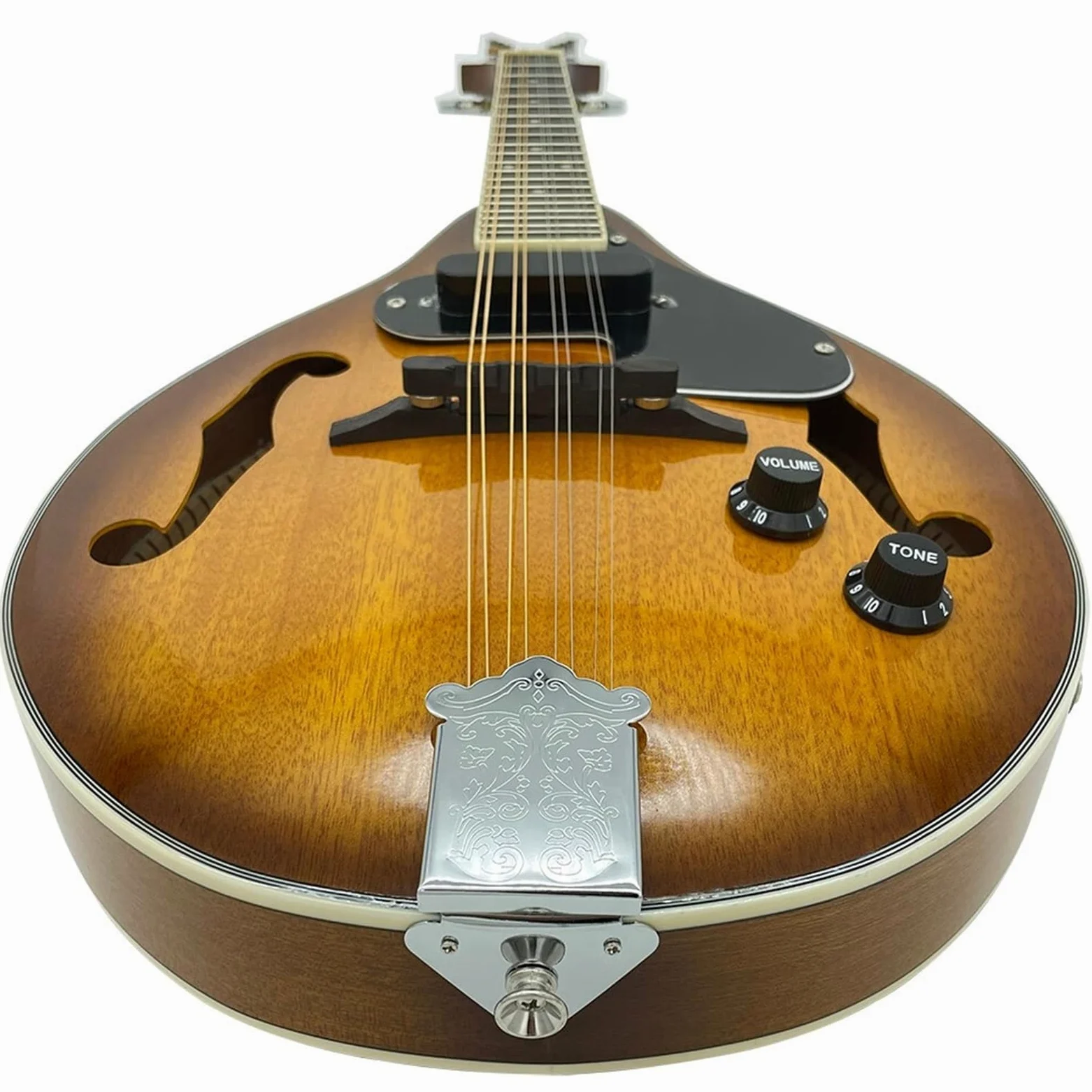 Elektryczna Gitara Mandolinowa Ośmiostrunowa Kompatybilna Ze Wzmacniaczem W Kolorze Kawowym Zestawy Mandolin