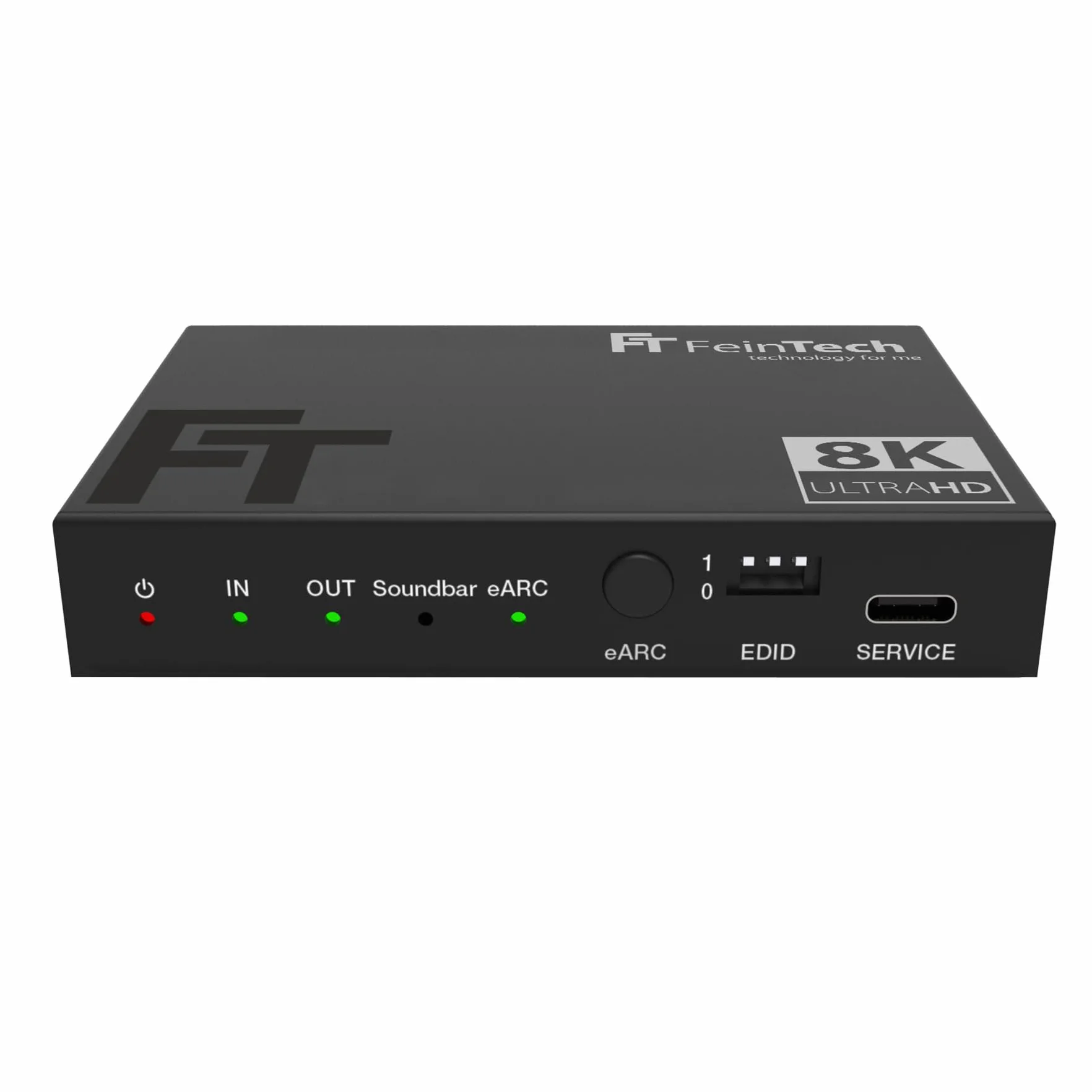FeinTech AX310 HDMI 2.1 Audio Extractor do soundbar eARC – obsługuje 8K 60 Hz, 4K 120 Hz, VRR, ALLM, Dolby Atmos, DTS, rozdzielacz audio do systemów dźwiękowych z eARC i ARC (1 wejście)