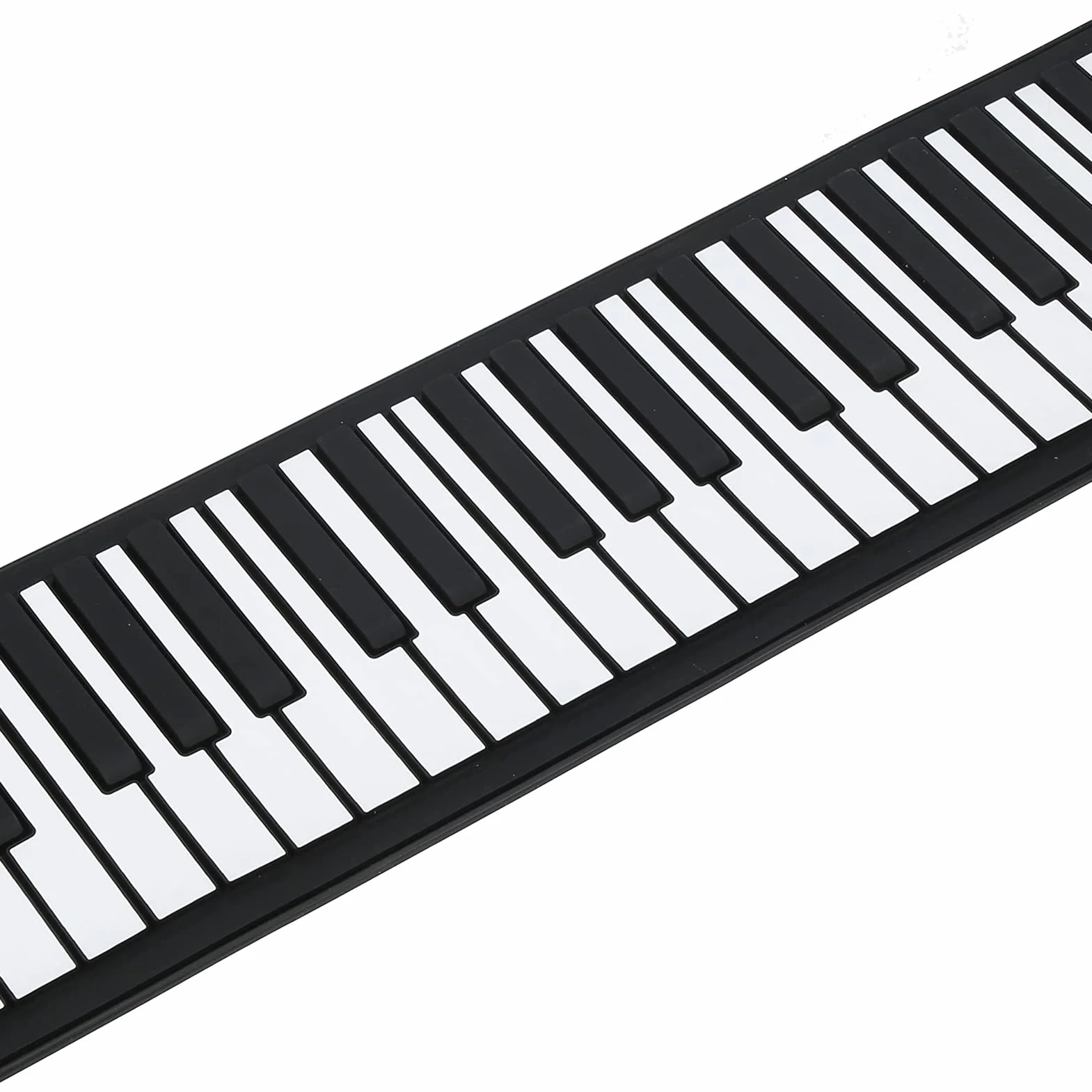 61 Klawiszy Składane Pianino Ręczne, Silikonowa Klawiatura Elektryczna do ładowania, Składana Klawiatura Fortepianowa Instrument Muzyczny