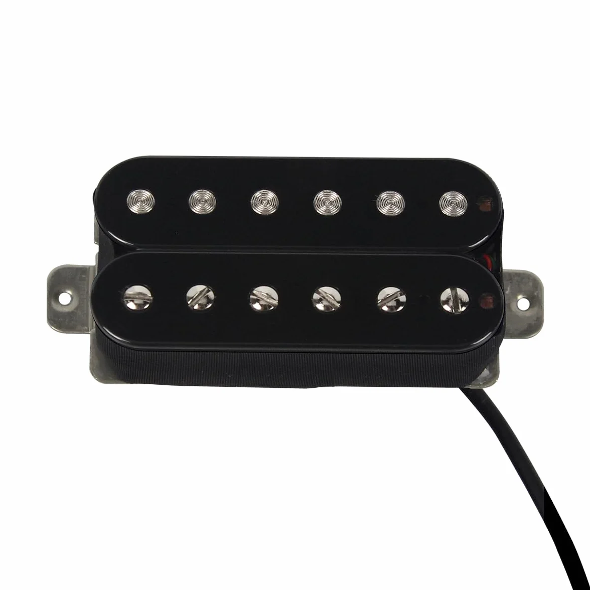 FLEOR Gitara elektryczna Humbucker Bridge Alnik 5 przetworników czarny