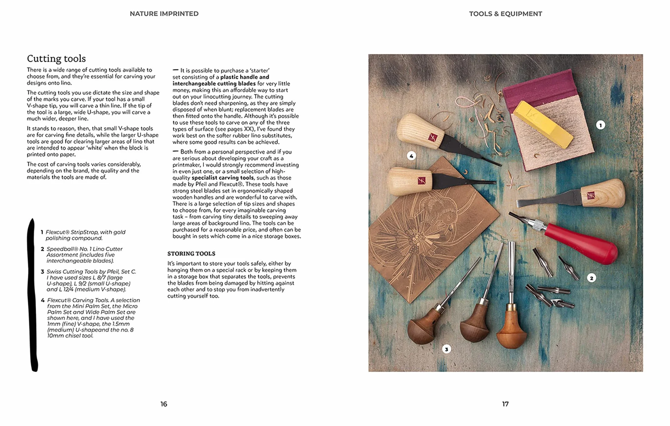 Nature Imprinted: A Complete Guide to Lino Printing, with 10 Nature Inspired Designs
