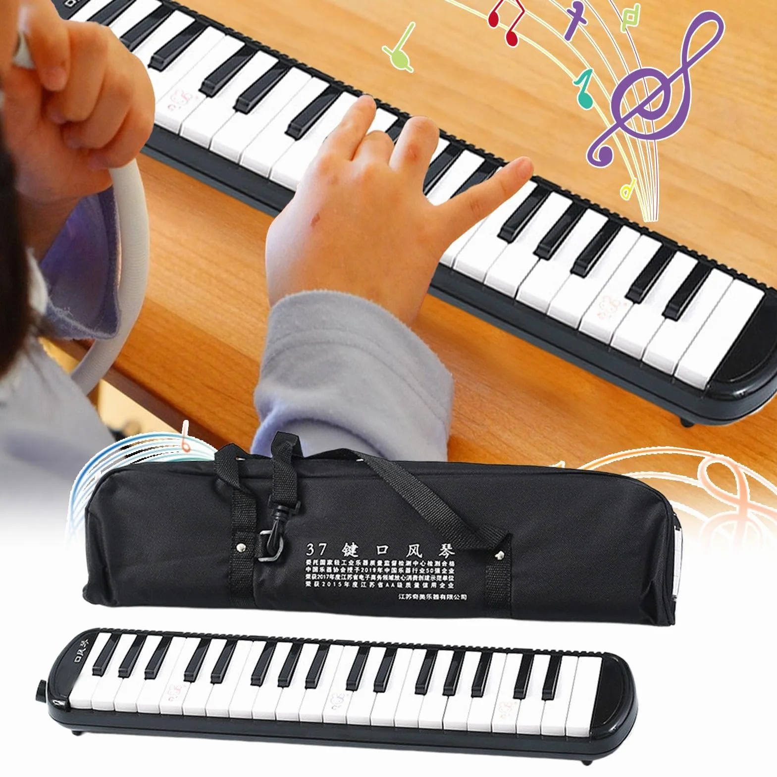 Melodica 32-klawiszowa Air Keyboard Piano z torbą do przenoszenia