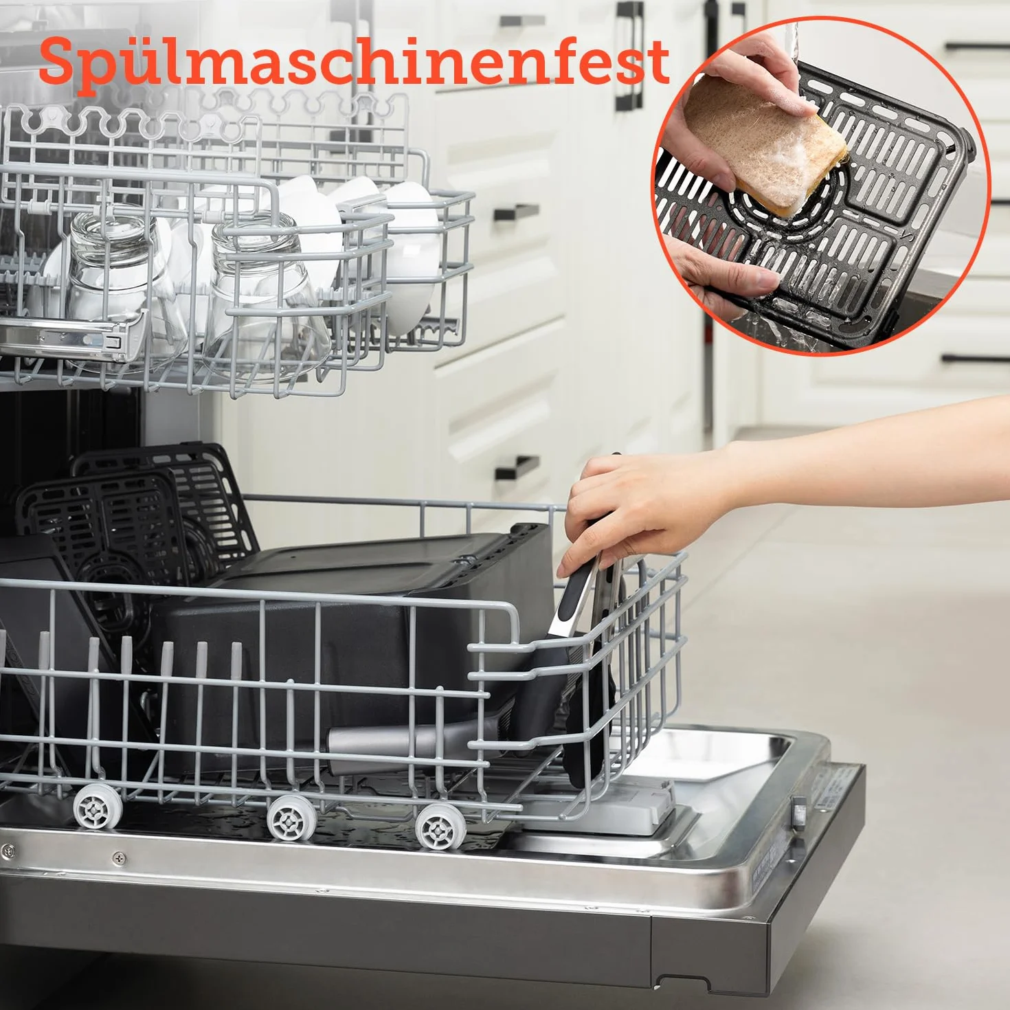 COSORI Frytkownica na gorące powietrze, 2 komory, Dual Blaze TwinFry 10 l, z 4 rurami grzewczymi i elastycznymi komorami, równomierne rozprowadzanie ciepła, temperatura do 240 °C, czarna