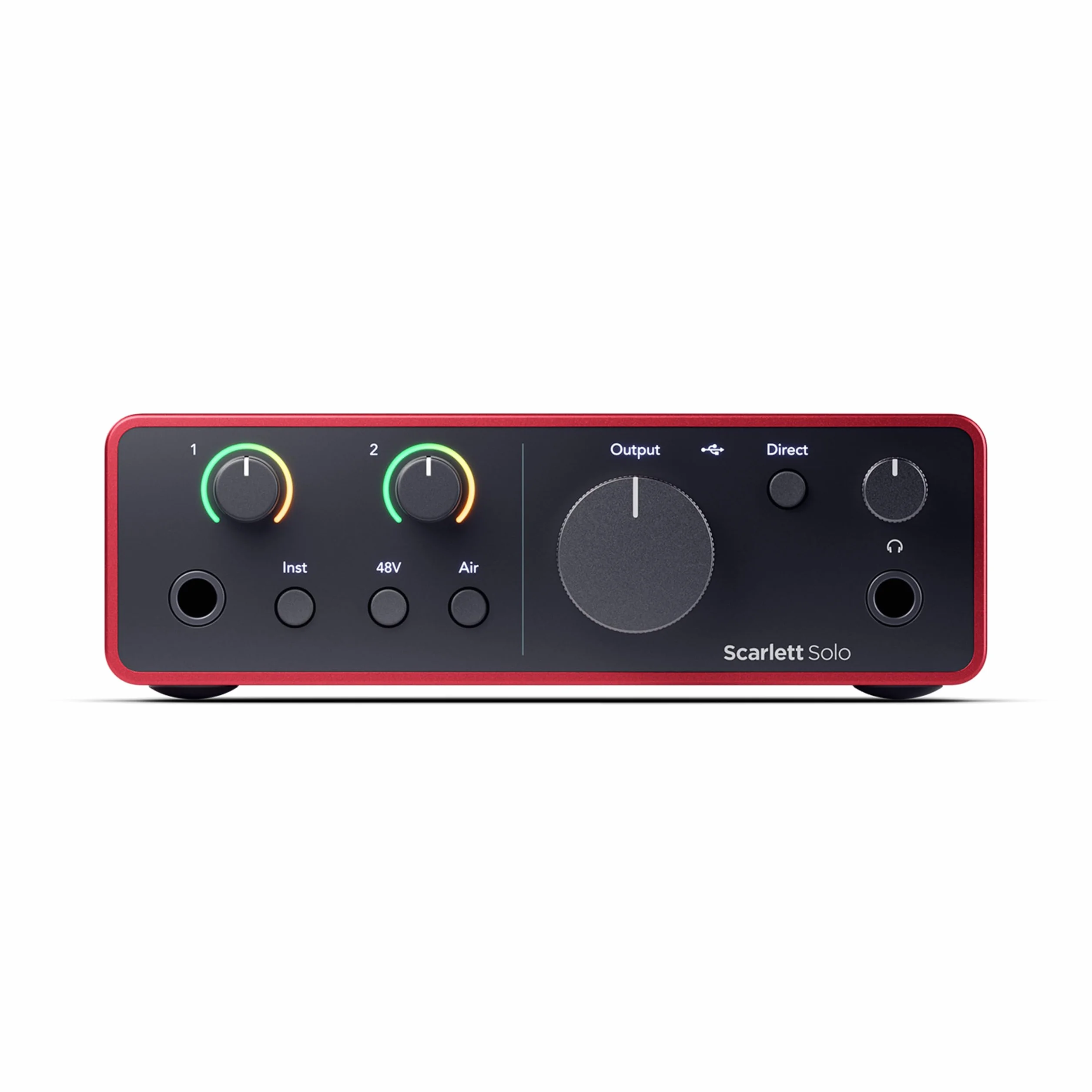 Focusrite Scarlett Interfejs audio USB Solo 4. generacji dla gitarzystów, wokalistów lub producentów – wysoka precyzja, studyjna jakość nagrań i kompletne oprogramowanie do nagrywania