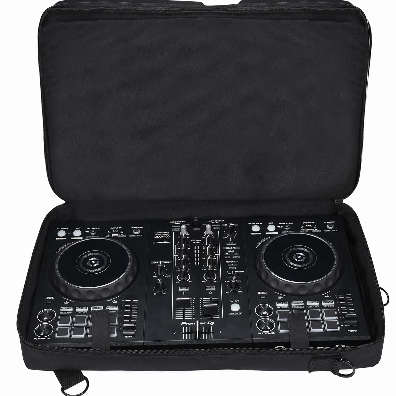 Torba transportowa na kontroler Pioneer DDJ 400/DDJ FLX4/DDJ 200/DDJ SB2 SB3/Roland DDJ 202 i Inpulse 300 z regulowanym paskiem na ramię