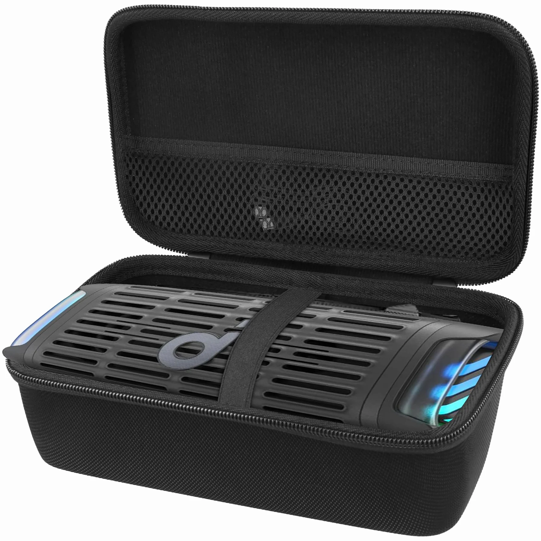 co2CREA Przechowywanie Carry Travel Hard Case dla Soundcore Ancher Boom 3i Portable Bluetooth Speaker, Solo Case, Czarny (Black), L, for soundcore Anker boom 3i