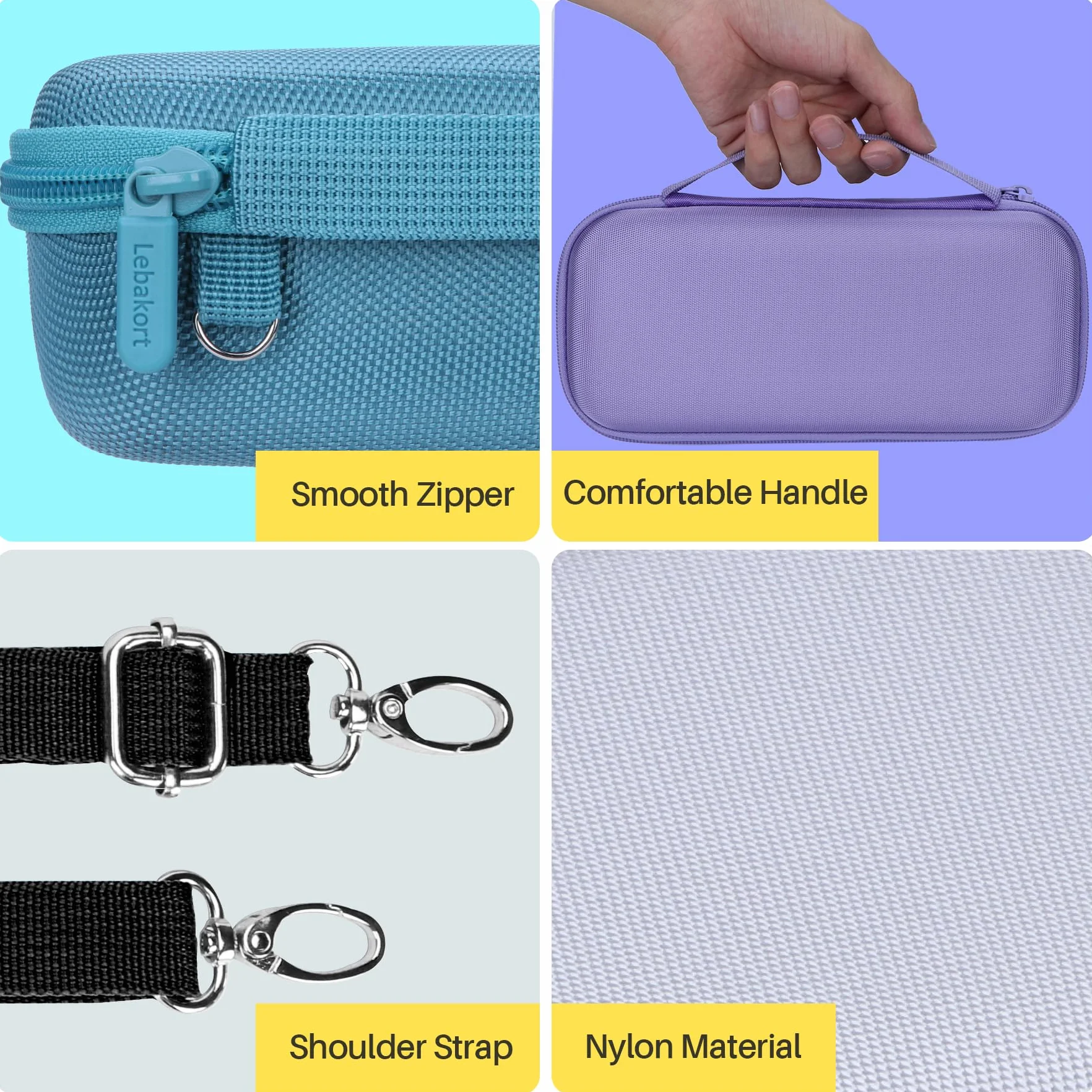 Lebakort Twarde etui kompatybilne z przenośnym głośnikiem Bluetooth Bose SoundLink Flex (2. generacji), Fioletowa obudowa, Hard Case for Soundlink Flex, Nowoczesny