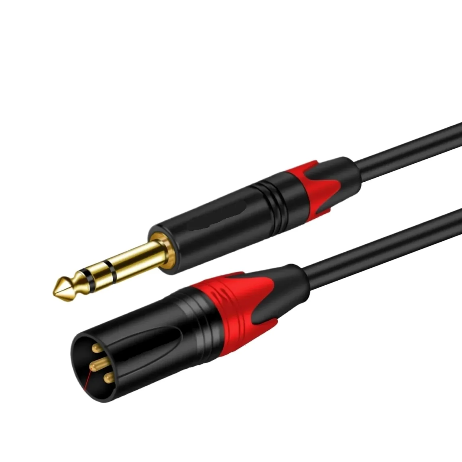 Kabel mikrofonowy 6,35 mm do XLR, 1/4 cala męski na XLR męski, kondensator kabla audio do miksera, wzmacniacza, mikrofonu, głośnika gitarowego (6,5 TS mikrofonowy kabel (F), 10 m)