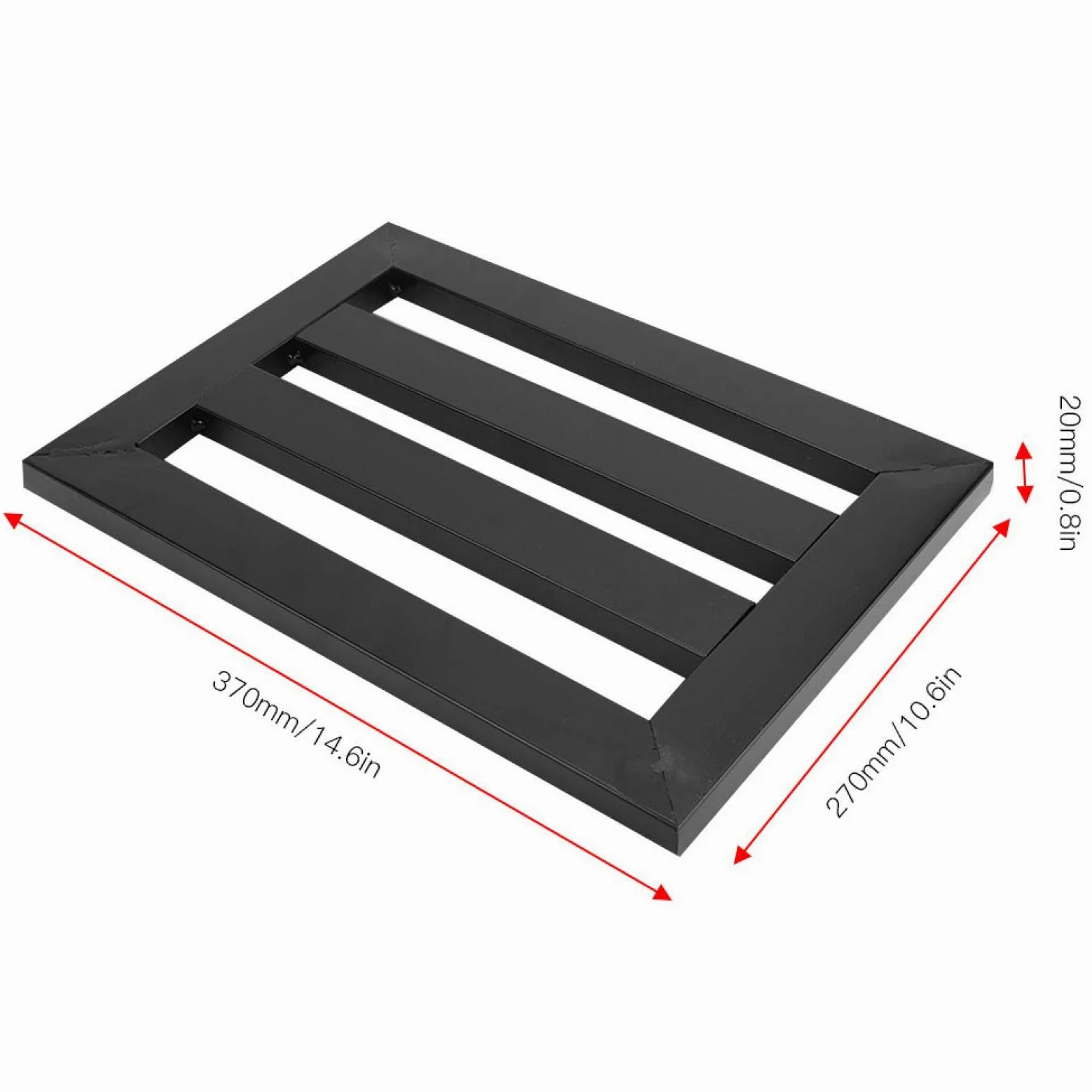 CUYT Pedalboard gitarowa, czarny pedał deska pedał gitarowy, 36 * 25 * 0,8 cala do pedałów z efektem gitary gitary akcesoria do instrumentów muzycznych