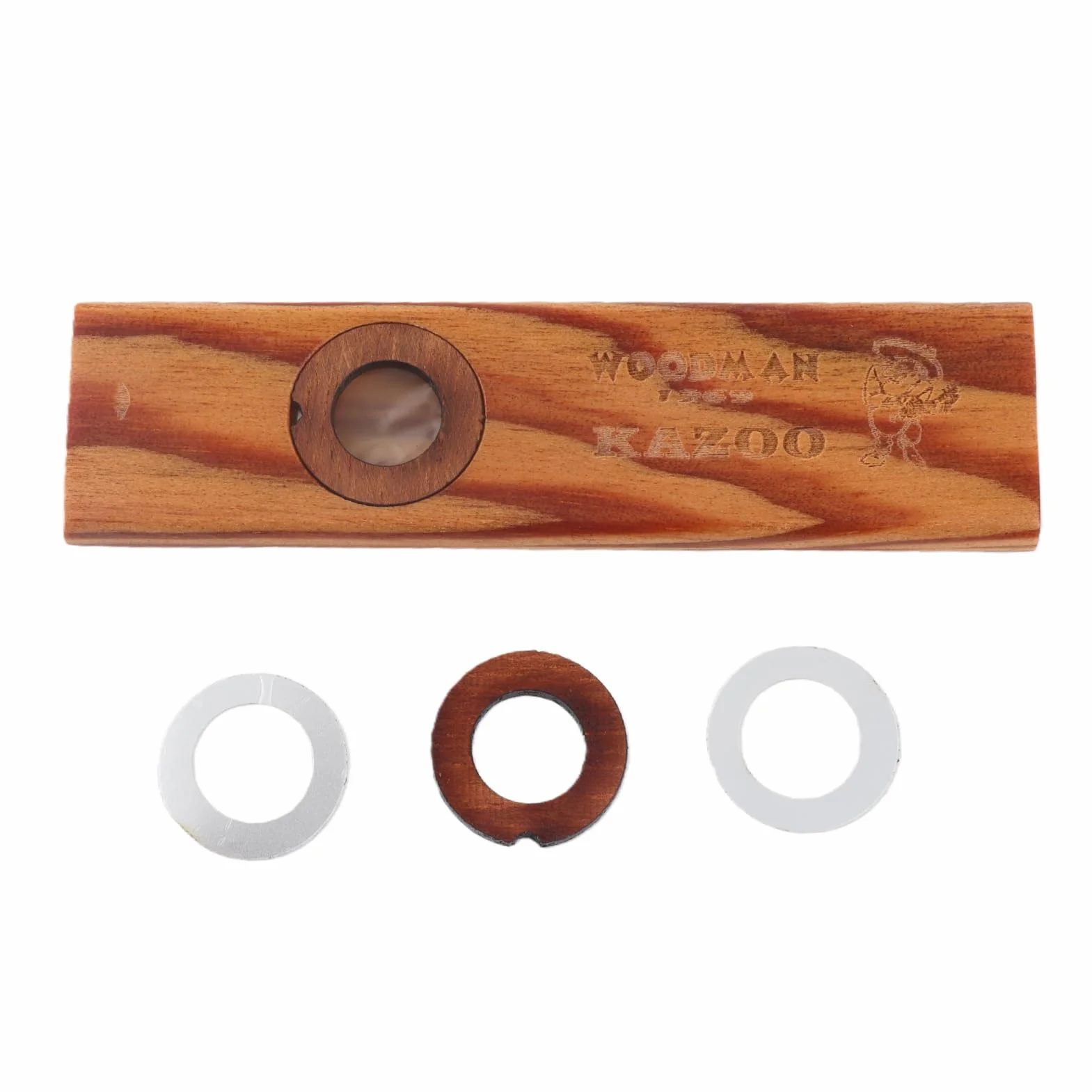 Drewniany kazoo, partner do gitary ukulele drewniana harmonijka w metalowym pudełku dla melomanów