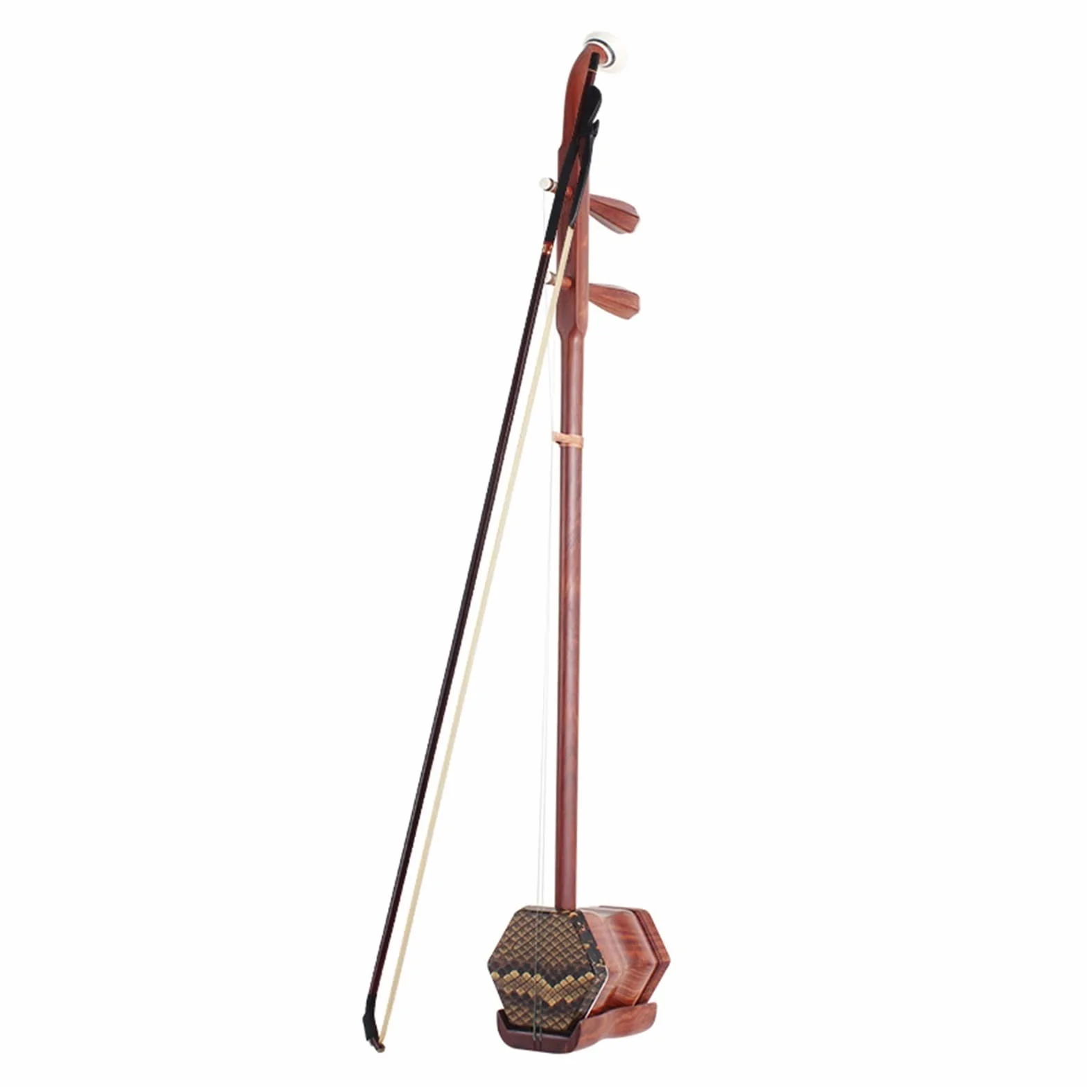 Erhu - Profesjonalny Instrument Muzyczny Huqin z Sześciokątnego Drewna Różanego dla Dorosłych i Dzieci - Test Sztuki Ludowej