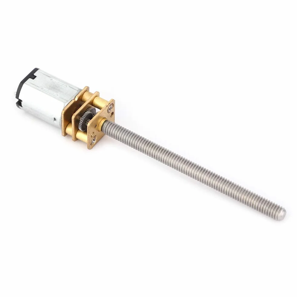 Motoreduktor N20, Mini Metalowy Reduktor Prędkości Do Śrub Pociągowych Dc Z Wrzecionem Gwintowanym M4, 1000 Obr./Min, 55 Mm, Silnik Zredukowany Do Automatyzacji I Projektów Diy
