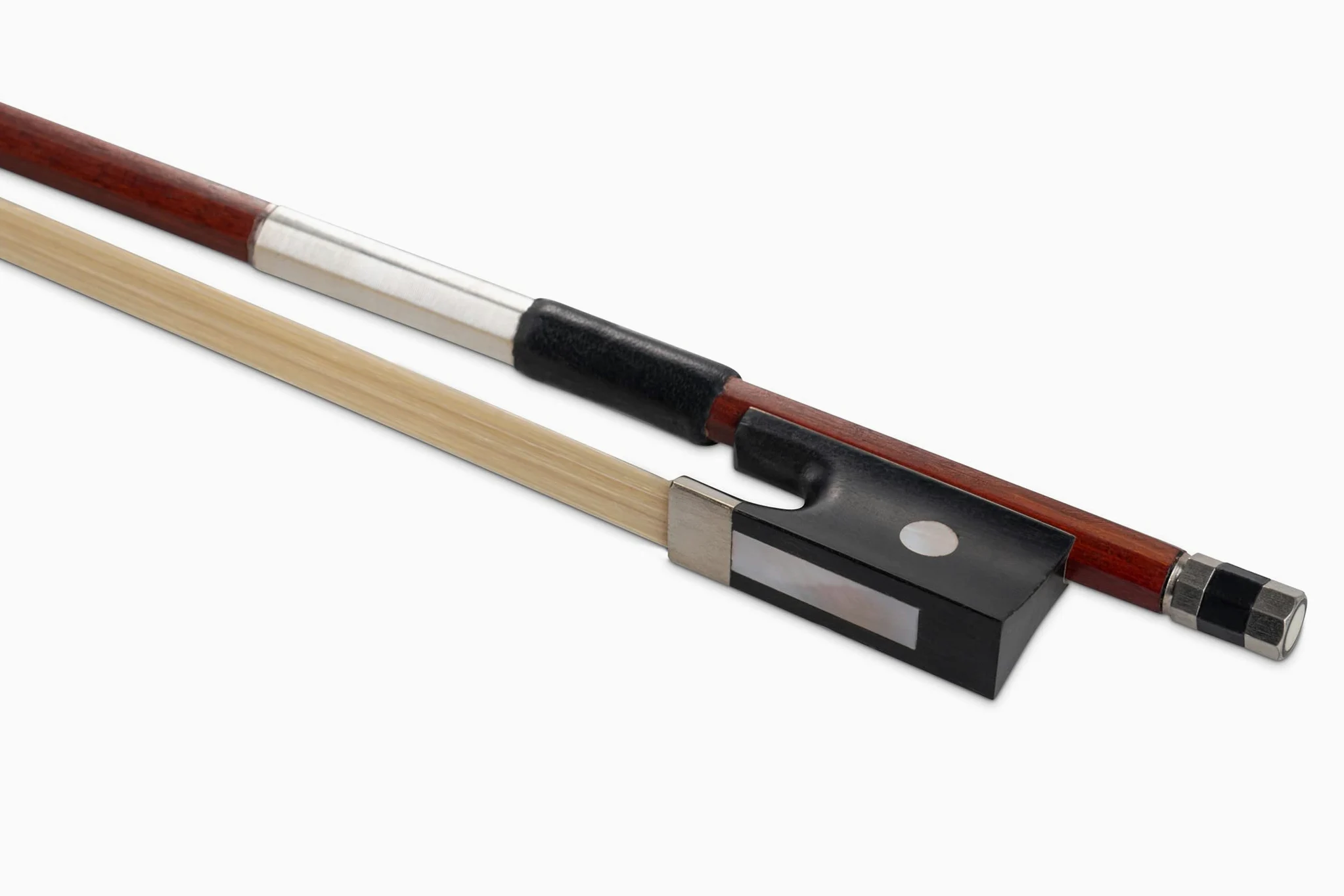 Gewa Violinbogen Massaranduba Schüler 3/4 Ebenholzfrosch, kantige Stange