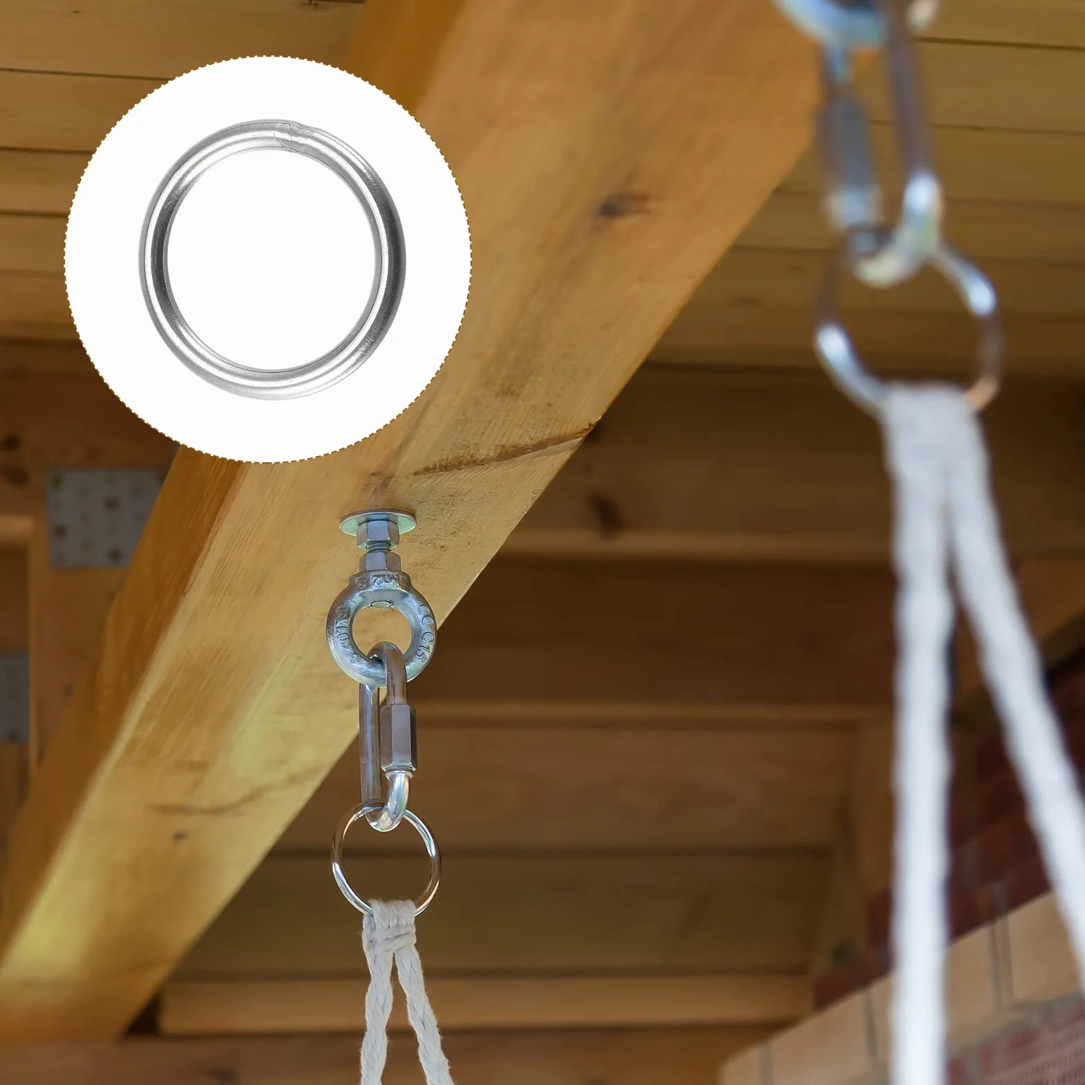 METALLIXITY O-ringi ze stali nierdzewnej 304 (średnica zewnętrzna 25 mm, grubość 3 mm) 10 sztuk, spawany okrągły pierścień – do zawieszenia przedmiotów