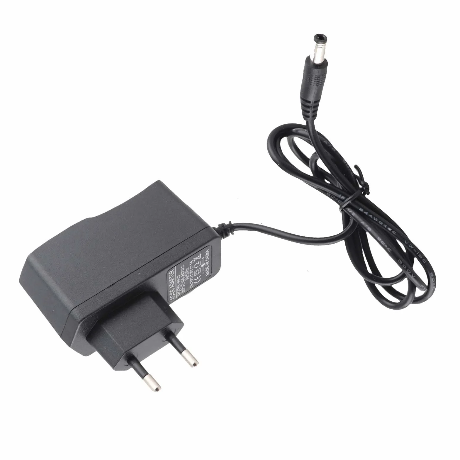 Zasilacz 9V, zasilacz AC/DC do efektora gitary elektrycznej, uniwersalny zasilacz do pojedynczego efektora gitary elektrycznej 100-240V (wtyczka EU)