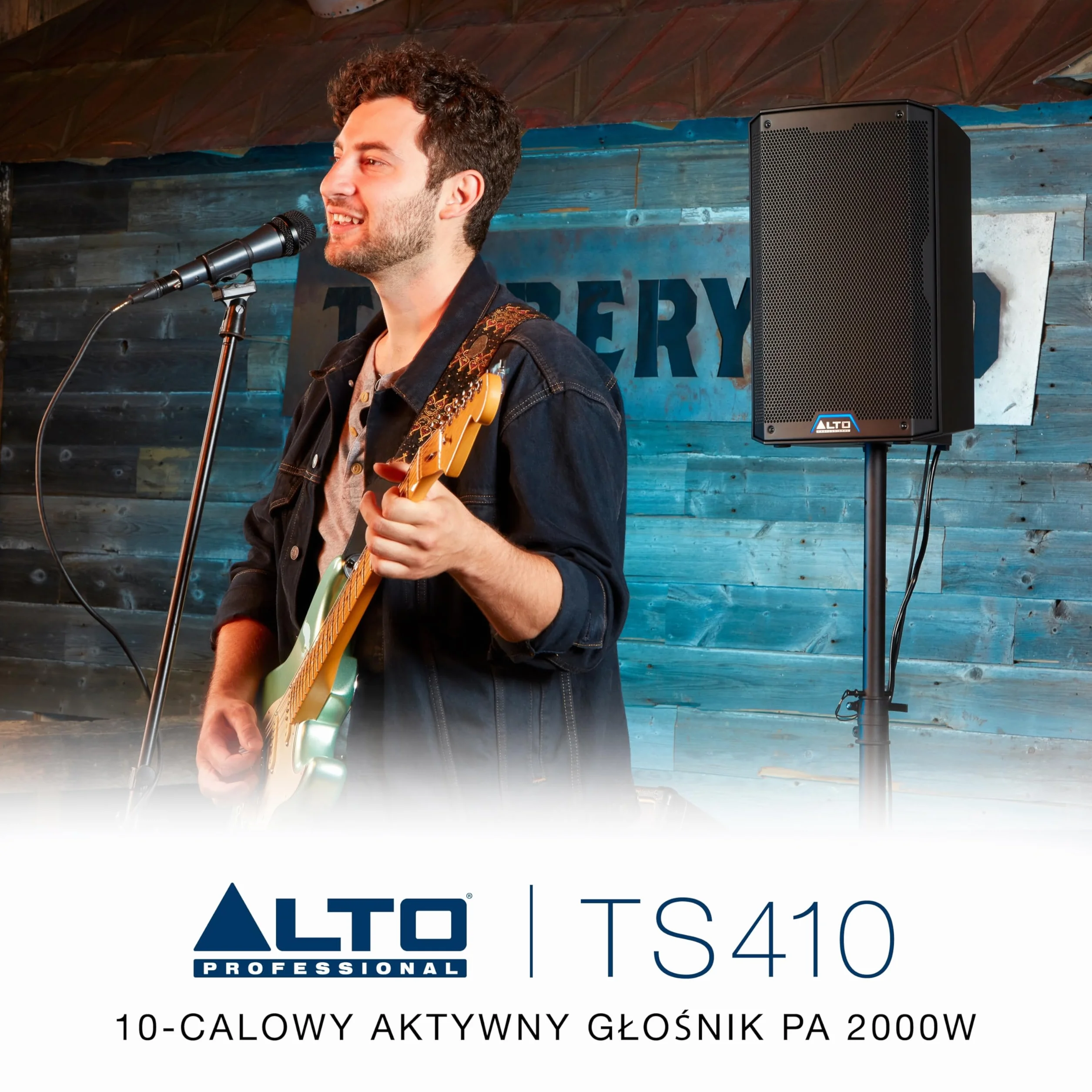 ALTO TS410 Aktywny Głośnik PA 2000W 10" z 3-Kanałowym Mikserem, Bluetooth, Bezprzewodowym Podłączaniem Głośników, DSP i Aplikacją