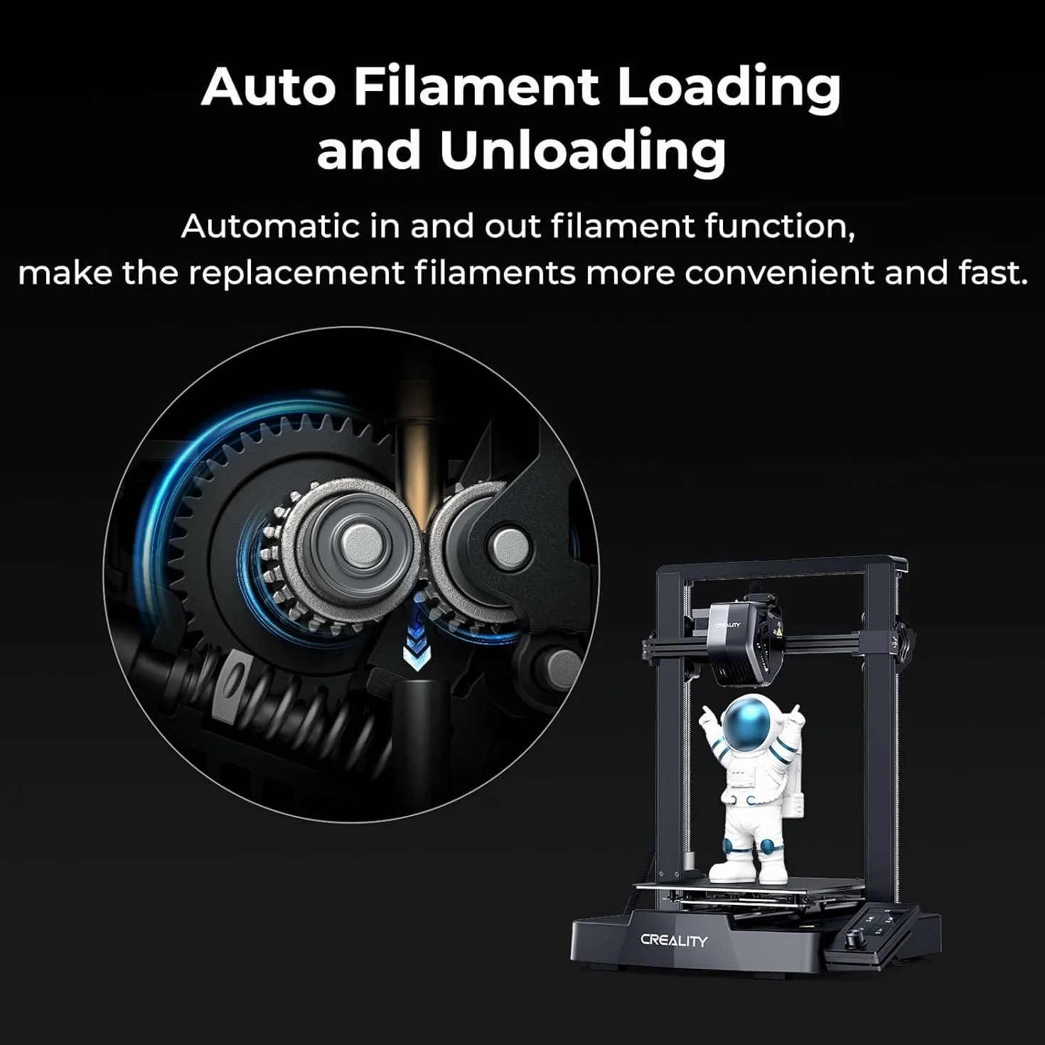 Creality Ender 3 V3 SE Drukarka 3D, prędkość druku 250 mm/s, automatycznie poziomująca się drukarka 3D FDM CR Touch z ekstruderem Sprite Direct, podwójna oś Z, rozmiar wydruku 220x220x250 mm