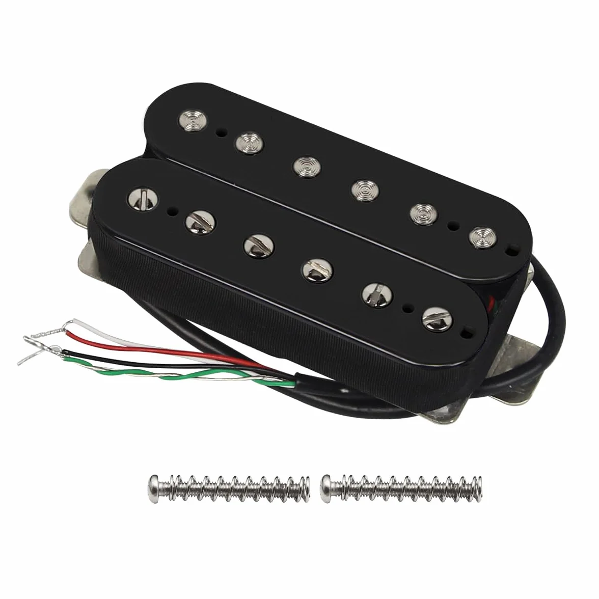FLEOR Gitara elektryczna Humbucker Bridge Alnik 5 przetworników czarny