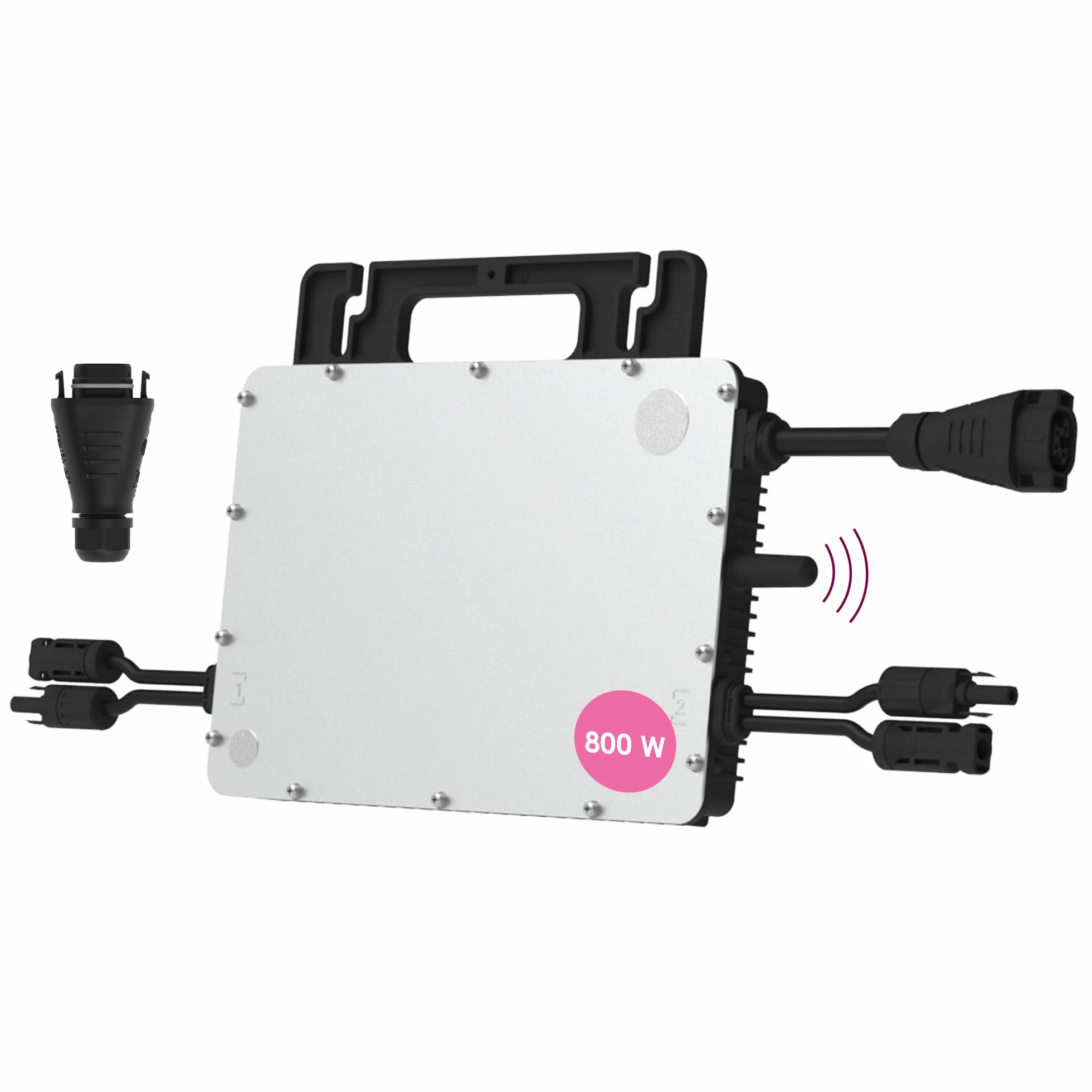 Hoymiles HMS-800W-2T mikrofalownik ze zintegrowanym WiFi DTU | w zestawie złącze HMS Field | do 2 modułów PV | 800 W | zgodny z VDE | do elektrowni balkonowych