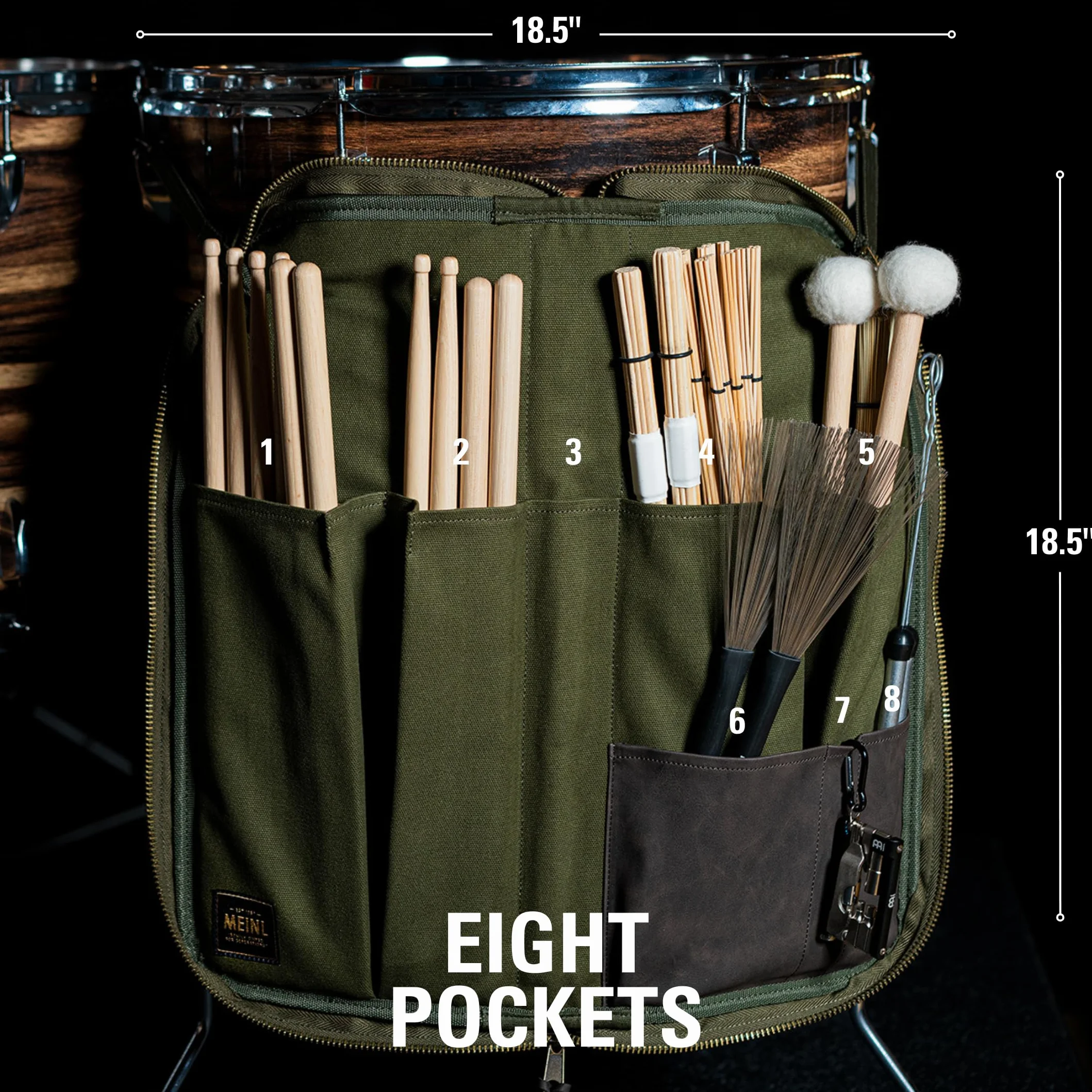 STICK BAG, FOREST GREEN MEINL