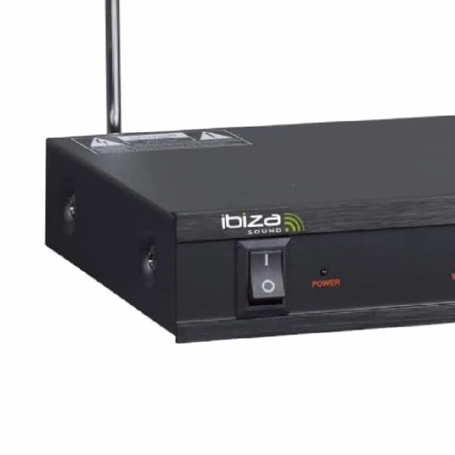 Ibiza - VHF1A - Bezprzewodowy system mikrofonowy z 1 mikrofonem VHF i 1 odbiornikiem - 1 kanał 207,5 MHz - Czarny