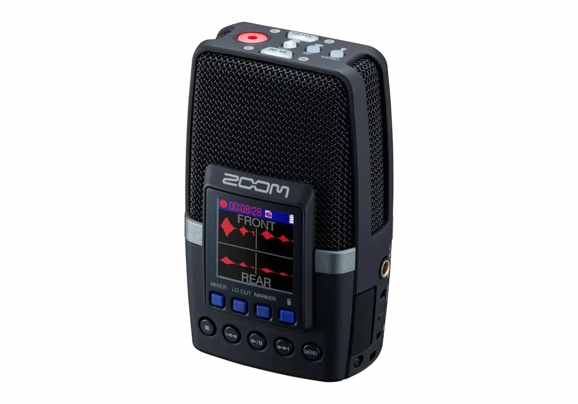 ZOOM H2essential Handy Recorder – Przenośny rejestrator audio 32-bit float z 3 mikrofonami do nagrań surround – Idealny do podcastów, muzyki, transmisji – Wersja UE – Czarny