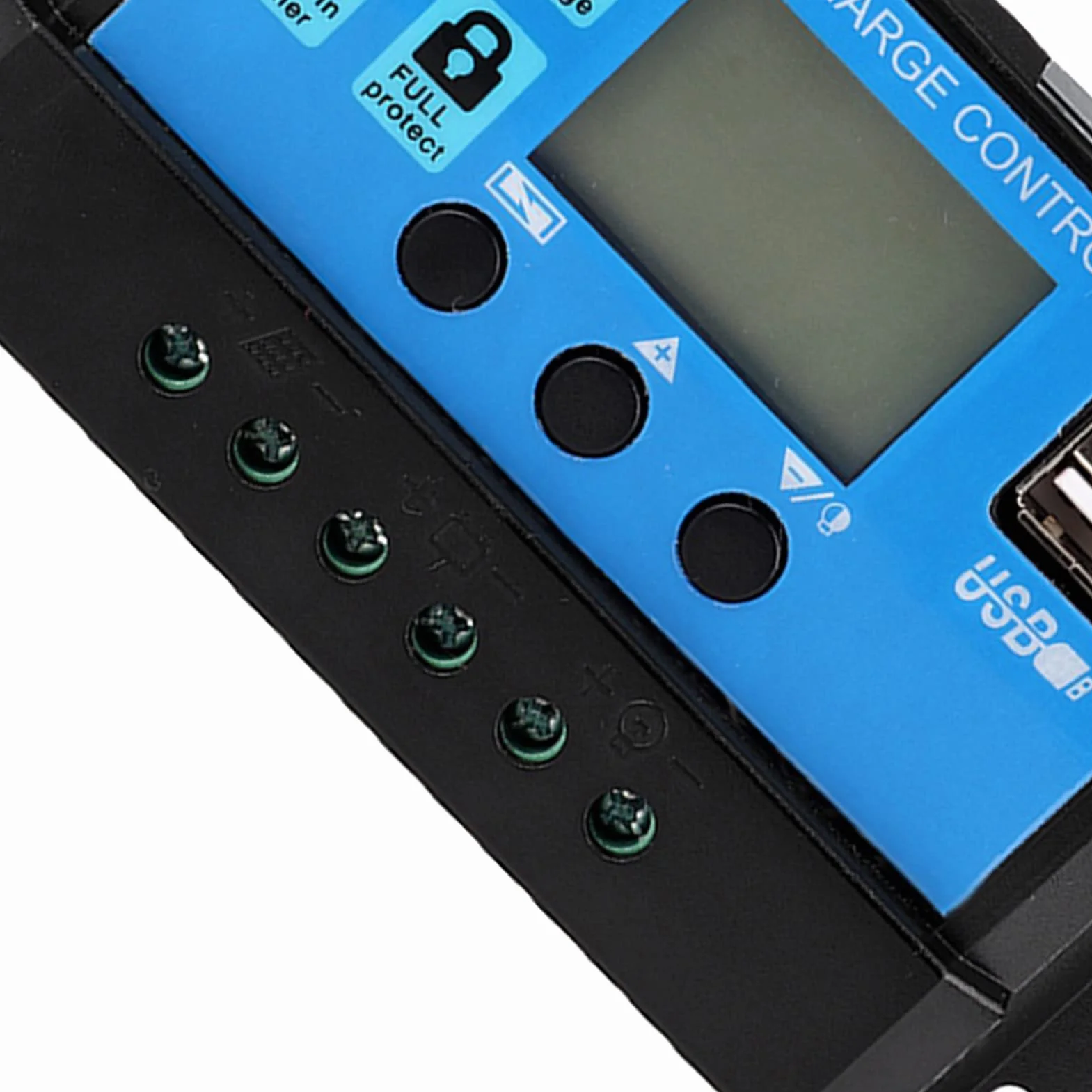 Solarladeregler, PWM Solarbatterieladegerät 60A/50A/40A/30A/20A/10A 12V 24V Auto Solarladeregler PWM-Controller(60A)