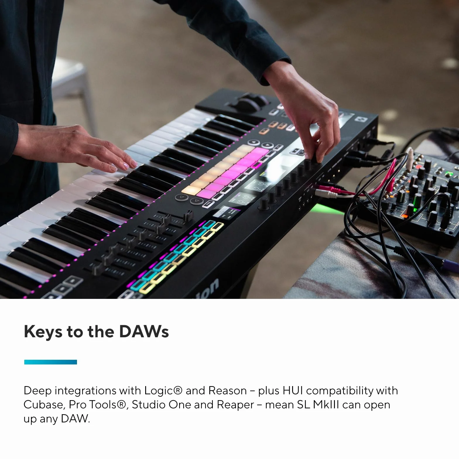 Novation 61Sl Mkiii Klawiatura Kontrolera, Czarny, 61 klawiszy
