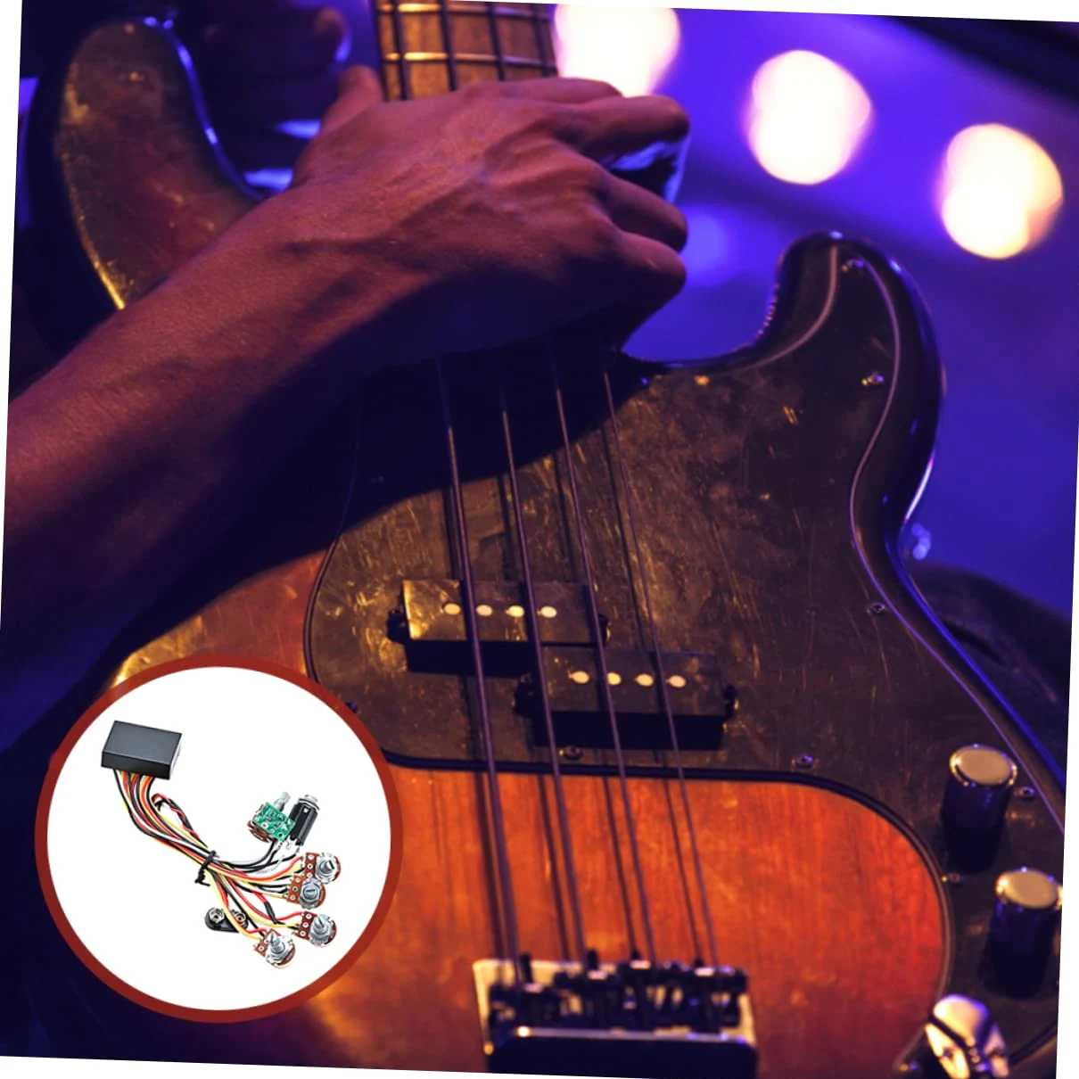 Toyvian 5Szt linia basu gitar przedwzmacniacz gitarowy instrumenty muzyczne gitara obwód do montażu gitary partia gitary remont Składnik część Akcesoria instrument muzyczny