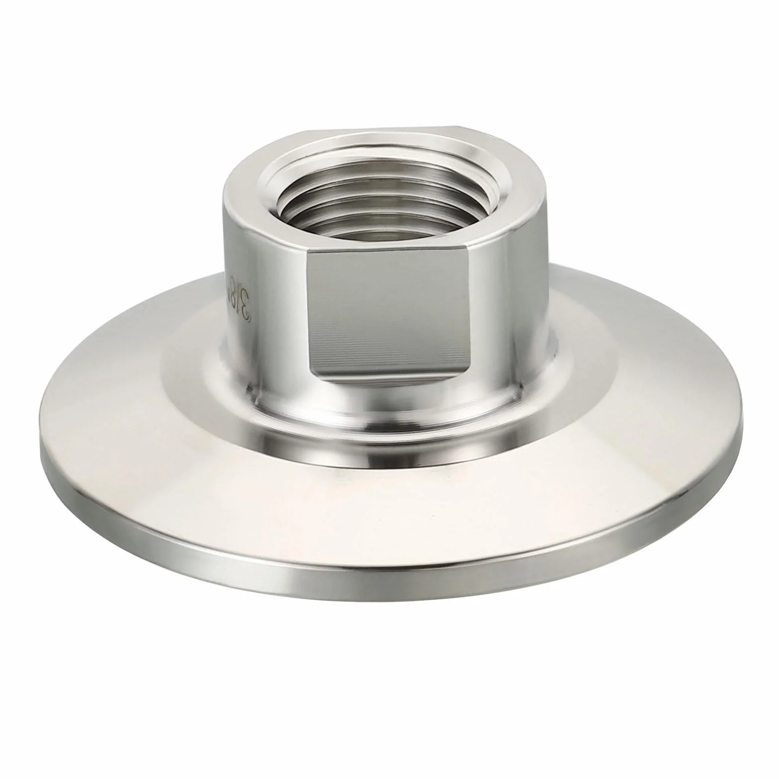 PATIKIL Adapter 1,5 cala TC Tri Clamp, złączki Tri-Clover do NPT 3/8" adapter z gwintem żeńskim 304 stal nierdzewna 304 do zastosowań mlecznych
