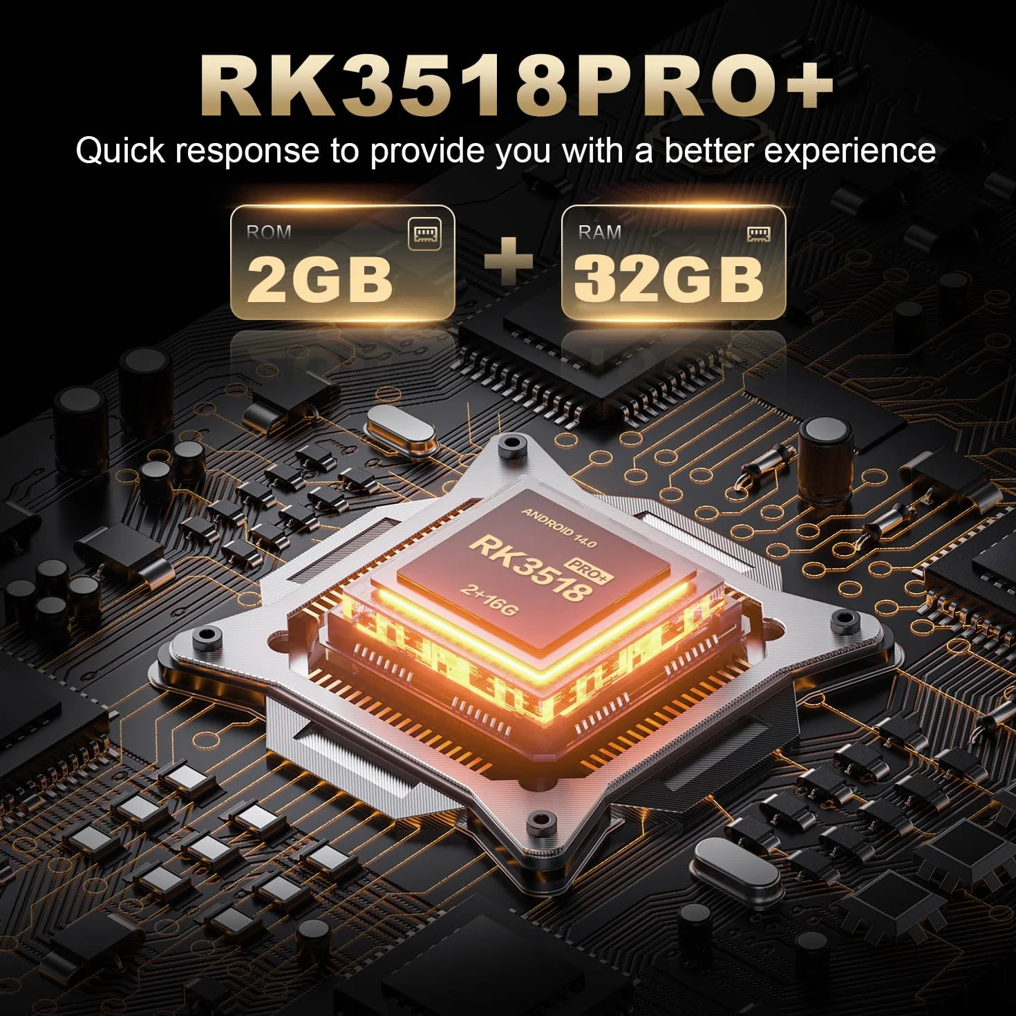 GREVA Android 14.0 TV Box, 8K UHD-rozdzielczość Android Box 2GB RAM 32GB ROM RK3518mini Quad-Core 64bit Cortex-A53, 2.4GHz/5.0GHz Dual Wifi6 10/100M LAN Enternet Bluetooth 5.0 USB3.0 Smart TV Box 3D