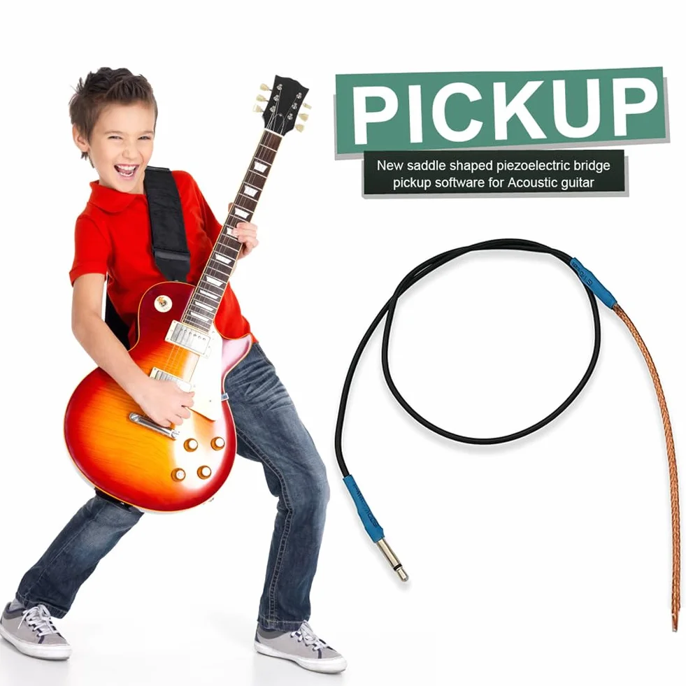 Piezo Pickup Soft Strip profesjonalne siodełko gitarowe Piezo Bridge Pickup Soft Strip części gitarowe akcesoria