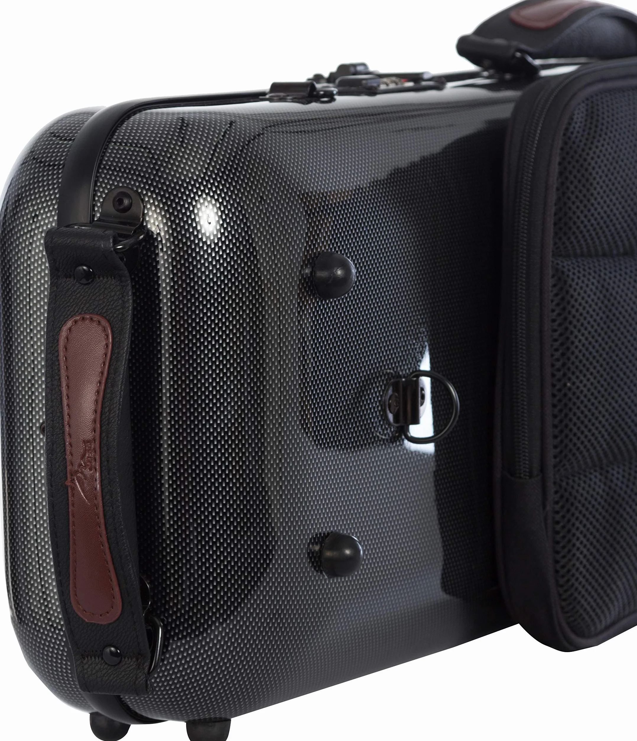 Futerał skrzypcowy Fiberglass Safe Oblong 4/4 point czarny - oliwkowy M-case + torba na nuty
