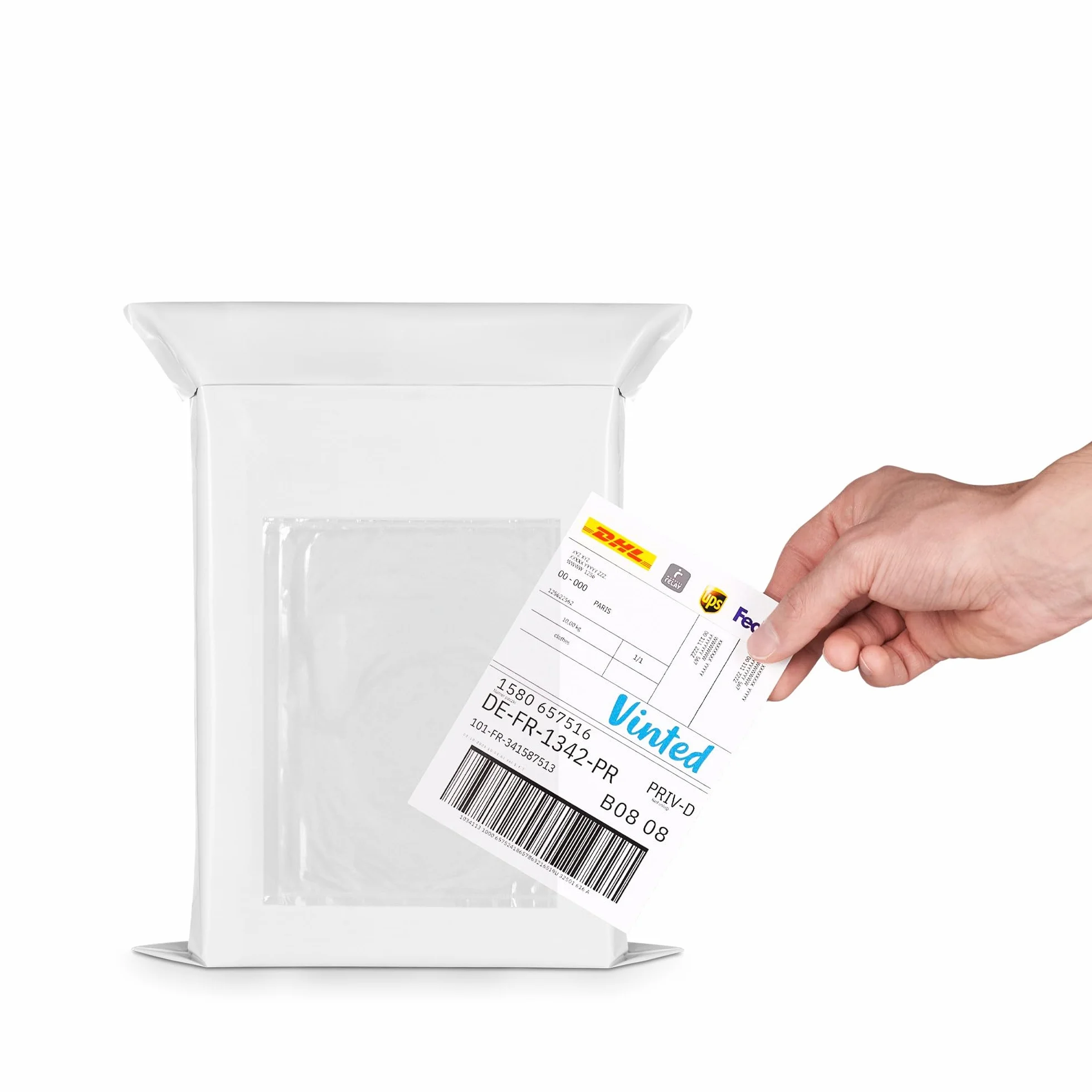 RAGO® Plastikowe torebki wysyłkowe, S-25 sztuk, M-25 sztuk, 50 sztuk, torebki wysyłkowe, samoprzylepne i nieprzejrzyste, plastikowe torebki zamykane