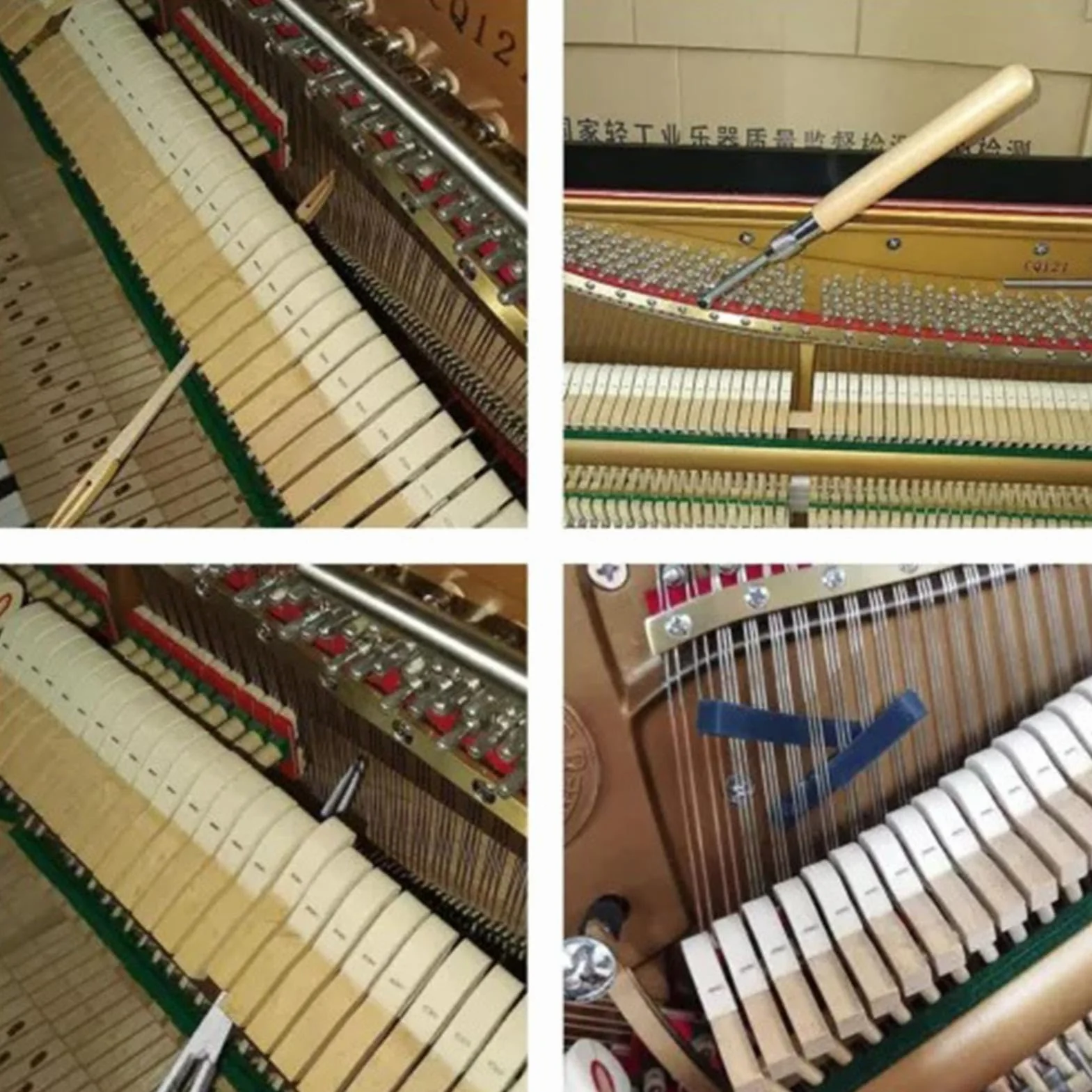 Pianino Tuner, klucz do tuningu pianina, 16 sztuk zestaw kluczy do tuningu, narzędzia do strojenia pianina, wyciszenie zapięcia, akcesoria do domu i pracy, idealny na Święto Dziękczynienia, Boże
