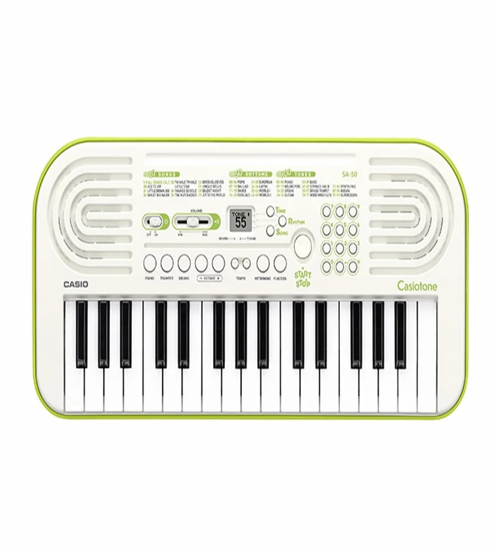 Casio Sa 50 Mini Keyboard, Biały, 32 klawisze