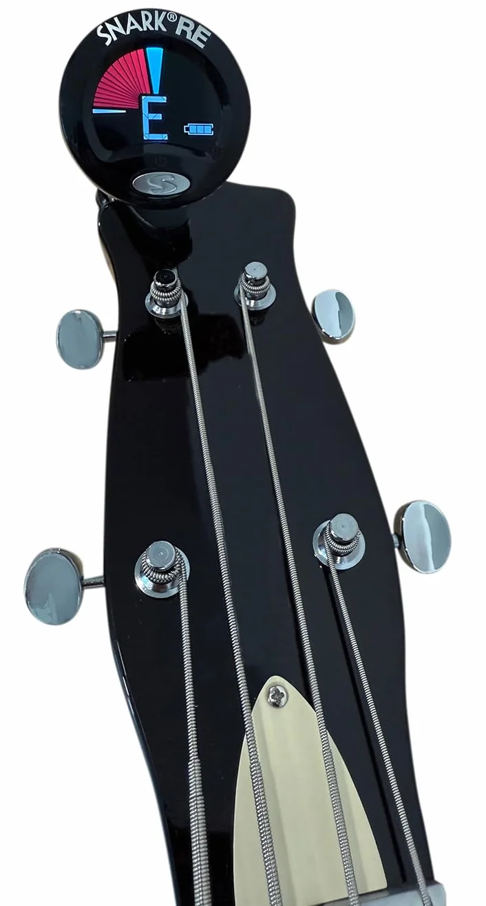 Snark SN-5X Tuner do gitary, gitary basowej i skrzypiec, model Clip-on, czarny, 1,8 x 1,8 x 3,5"