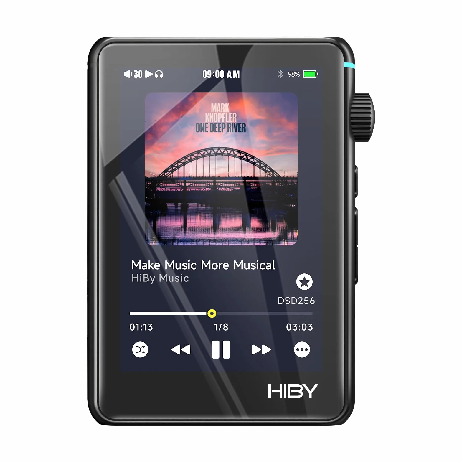 HiBy R3 II 2025 odtwarzacz Hi-Res Audio - podwójne chipy DAC, dekodowanie MQA, odtwarzacz Qobuz/Tidal z Bluetooth 5.1, porty 3.5mm SE/4.4mm BAL | Możliwość rozszerzenia pamięci do 2TB
