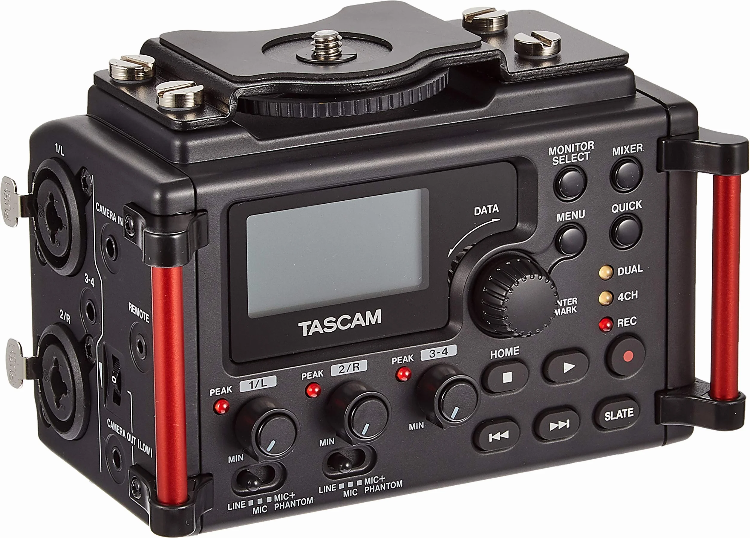 Tascam DR-60DMKII Rejestrator Audio Do Kamer DSLR, Czarny
