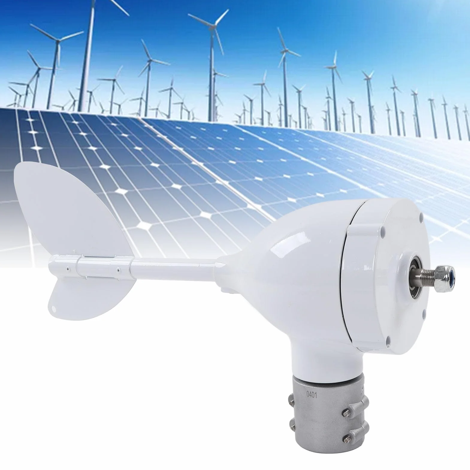 Zestaw Generatora Wiatrowego z turbiną wiatrową o Mocy 500 W z 8 Ostrzami Kontroler MPPT do Systemu Wytwarzania Energii Słonecznej (12V)