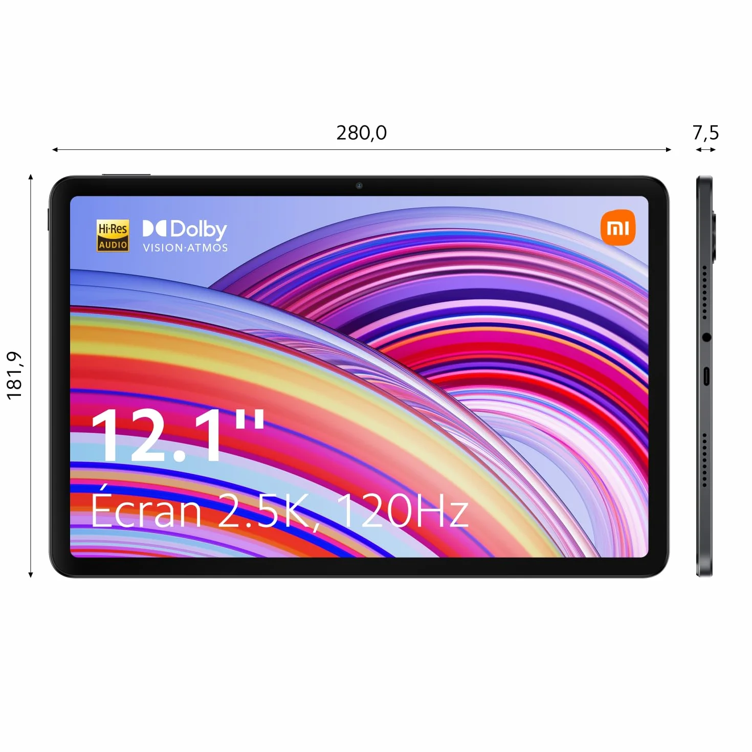 Xiaomi Redmi Pro VHU4737EU Snapdragon 7s Gen 2 6+128GB Tablet, Szary, 12.1"