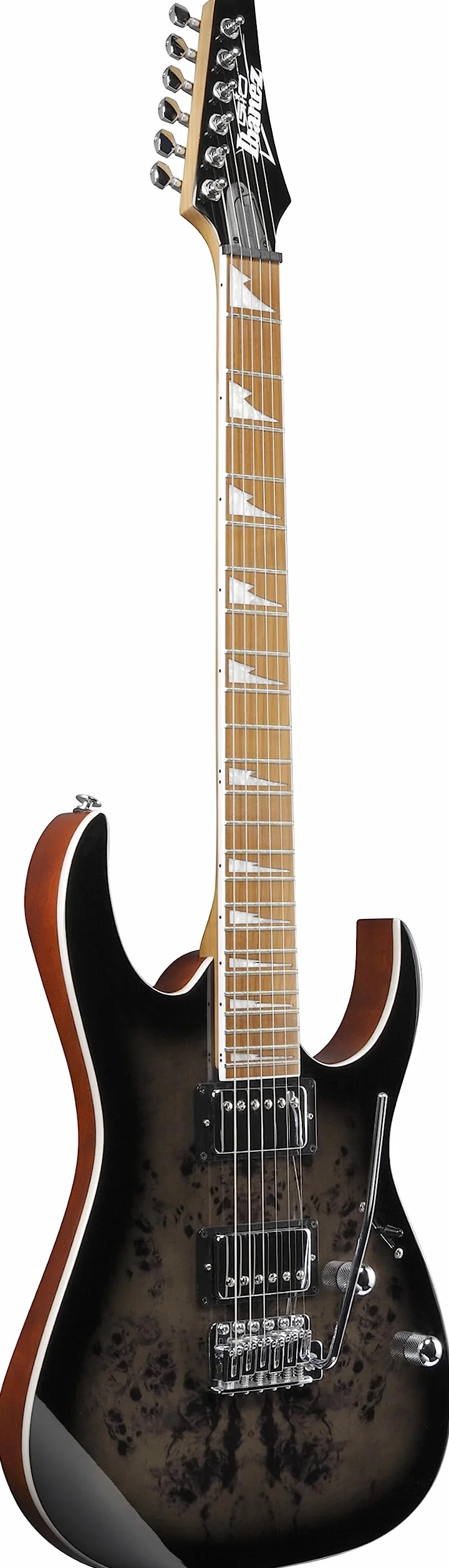 Ibanez Gio GRG220PA1-BKB Transparent Brown Black Burst - Gitara elektryczna