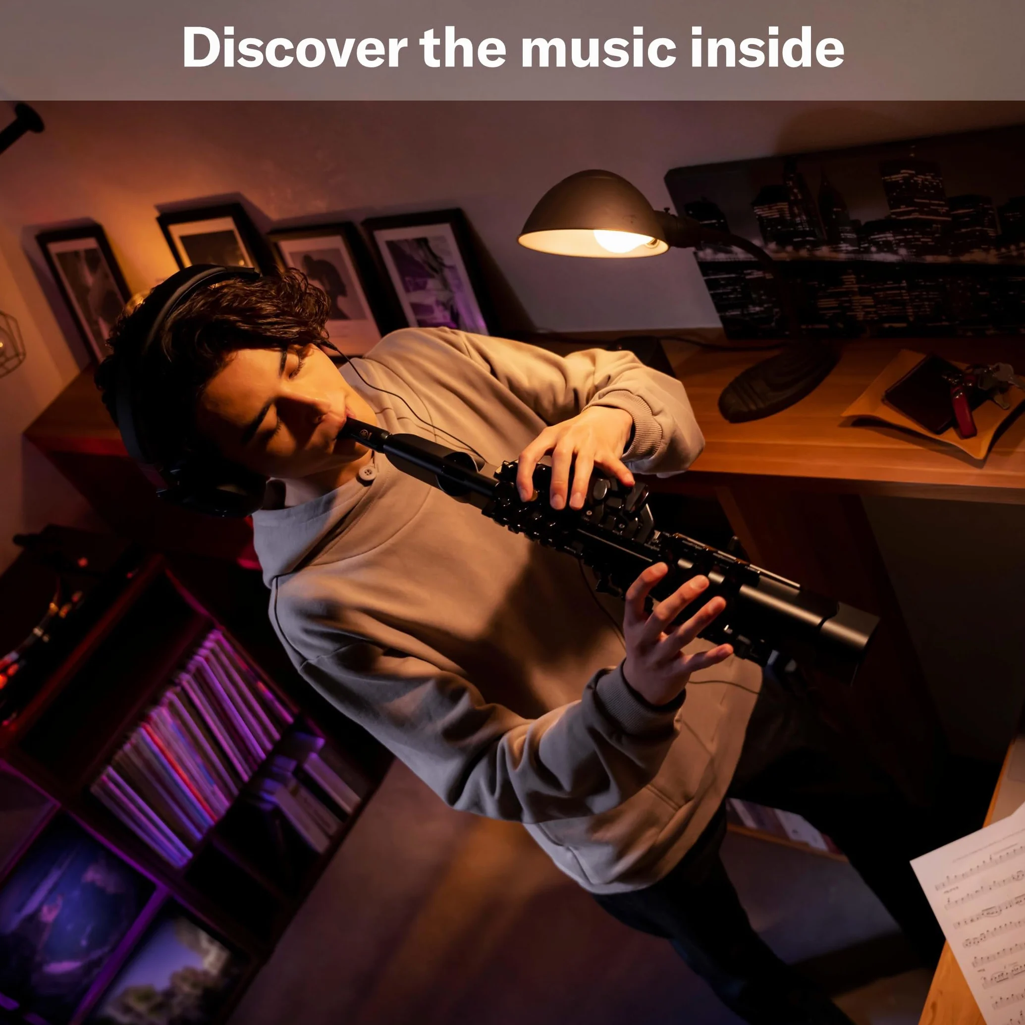 Yamaha YDS-120 Cyfrowy Saksofon - Z 56 Głosami, Czujnikiem Oddechu, Regulacją Głośności, Łącznością USB I Gniazdem Słuchawkowym - Idealny Do Cichego Ćwiczenia, Występów I Dostosowywania