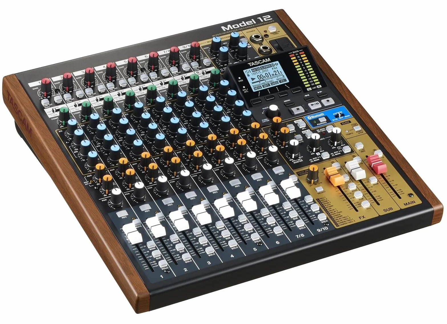 Tascam Model 12 Mikser, Wielokolorowy, 36 x 34 x 4 cm