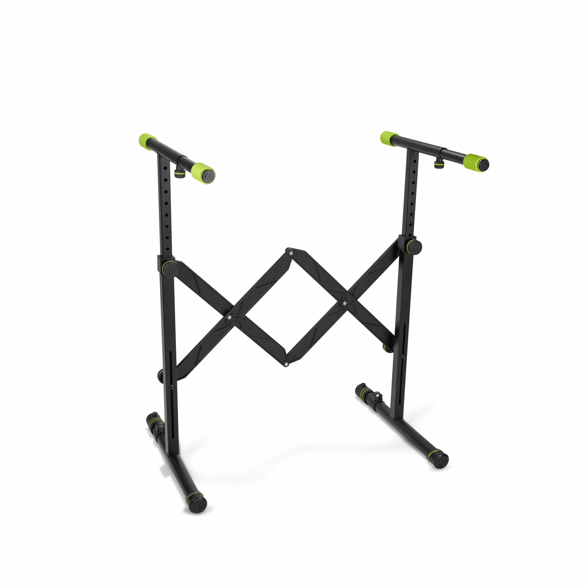 Gravity KS AKS 01 B składany stojak na keyboard z mechanizmem nożycowym, obciążenie do 50 kg, czarny