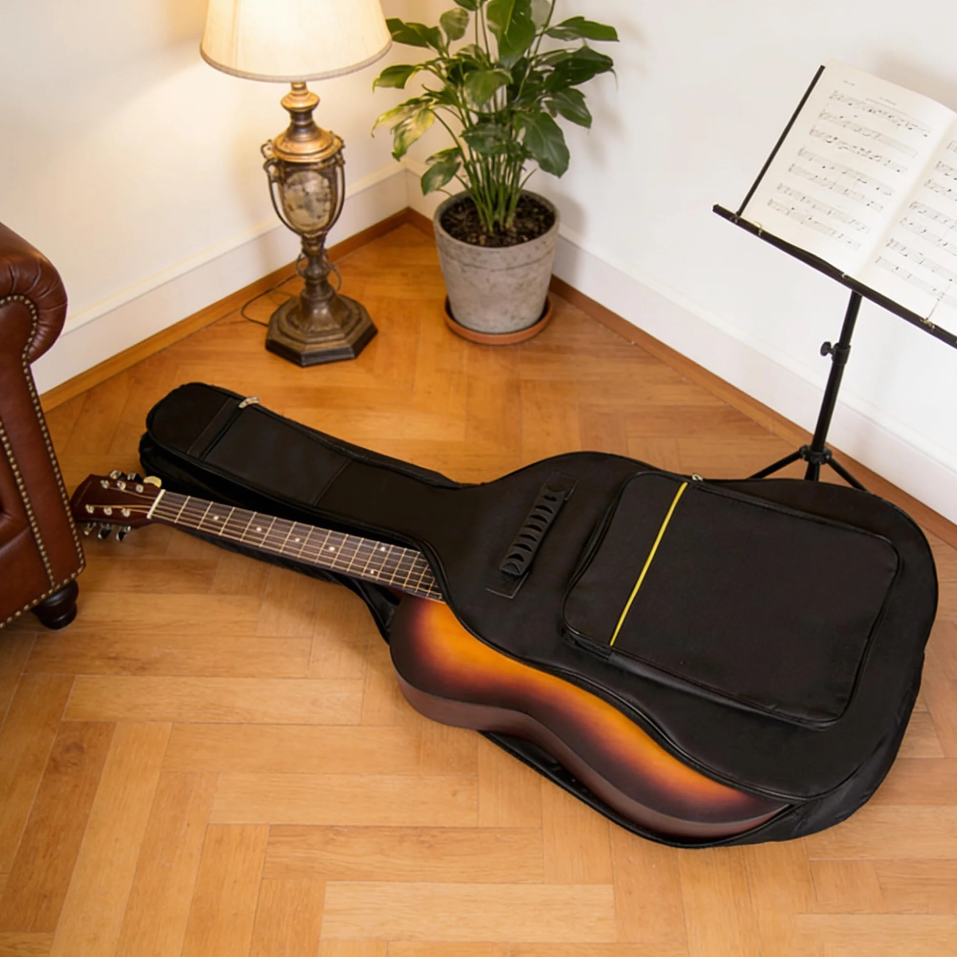 Czarna Torby Na Gitary Elektryczne, Torba Gitara, Torba Gitarę Akustyczną, Wodoszczelny Pokrowiec Na Gitarę, Gitary Koncertowe, 106 x 41cm