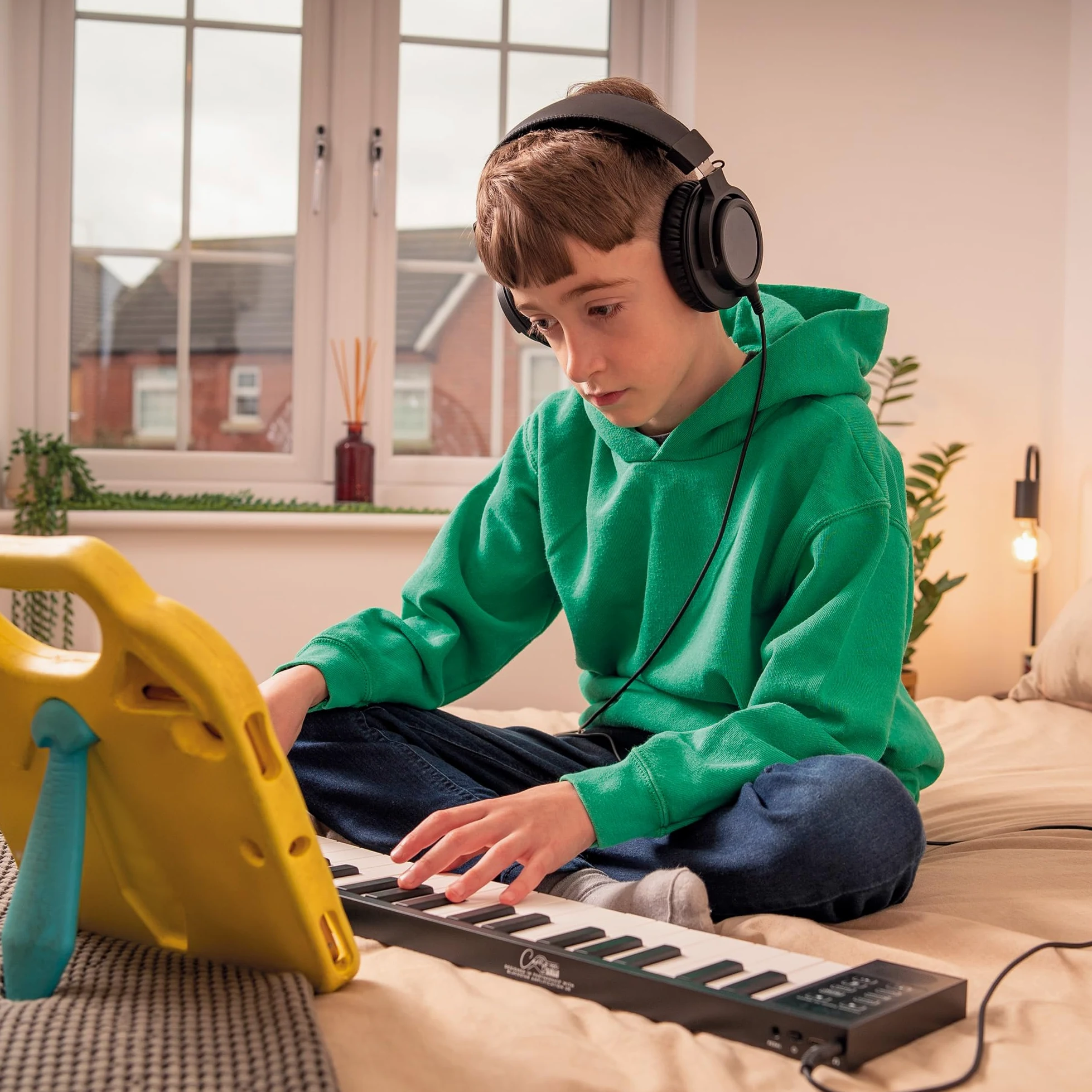 Carry-on FP-49 Dotykowy 49-klawiszowy wrażliwy na dotyk czarny przenośny składany cyfrowy pianino USB MIDI kontroler z akumulatorem